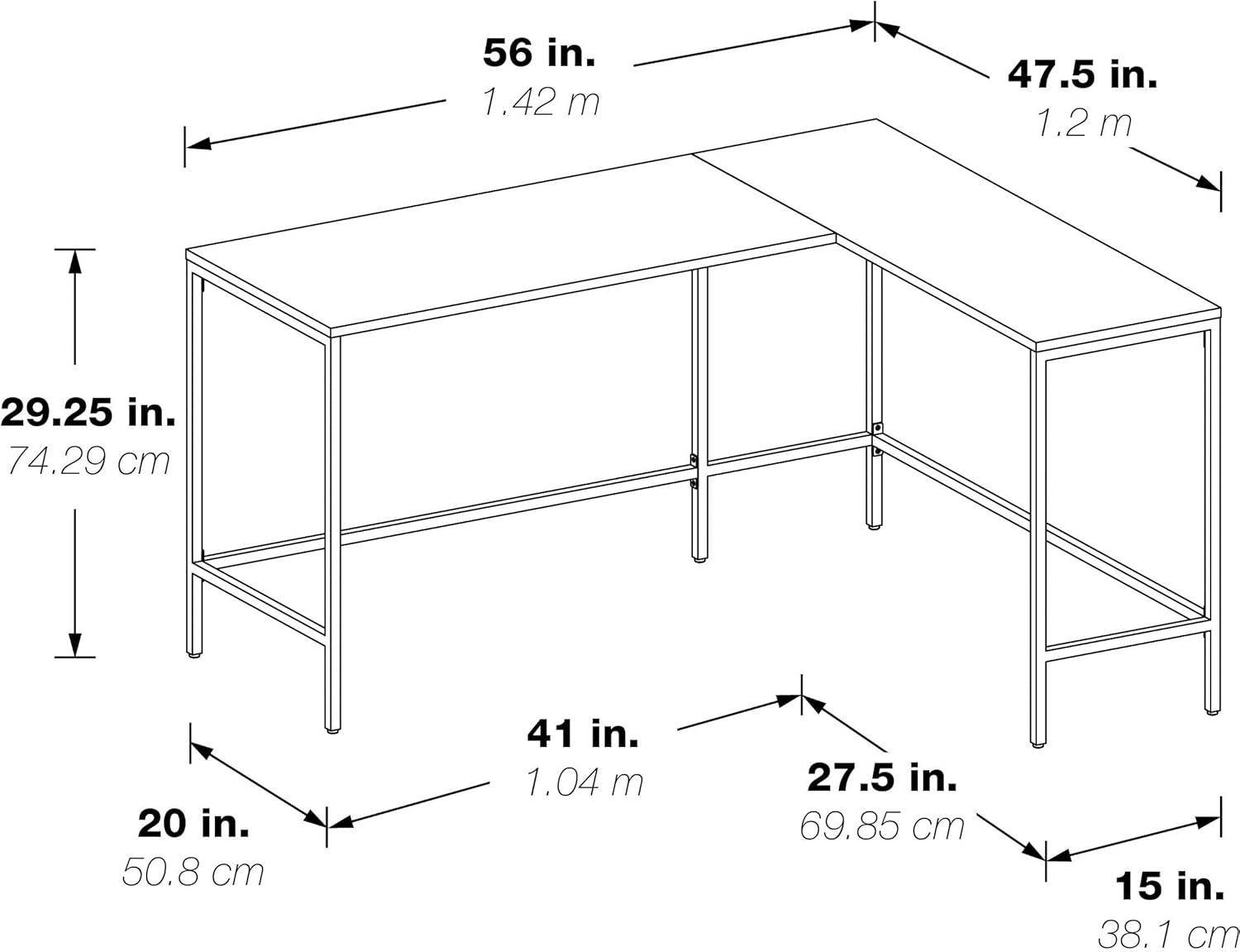 American Furniture Classics  30 x 56 x 48 in. OS Home & Office Furniture L Workcenter, White Oak