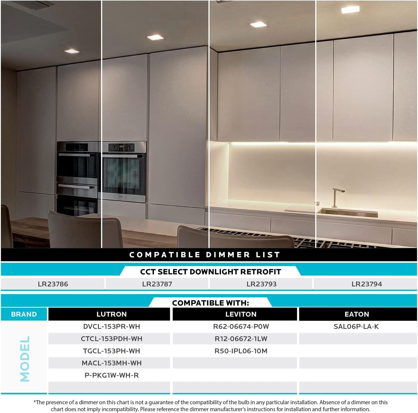 4" High Output Selectable CCT New Construction LED Retrofit Recessed Can Light