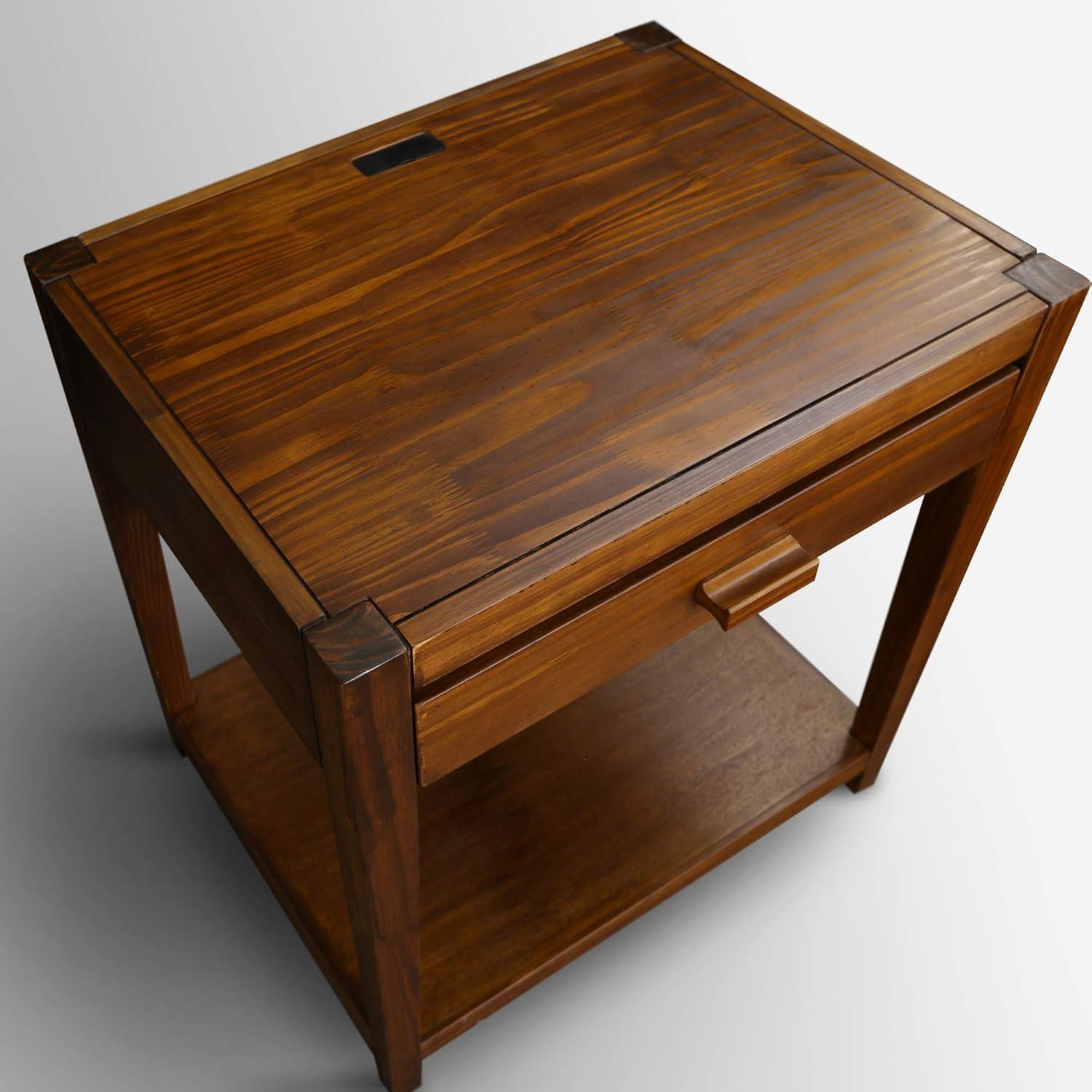 Union Rustic Hemby 24'' W Solid Wood Nightstand