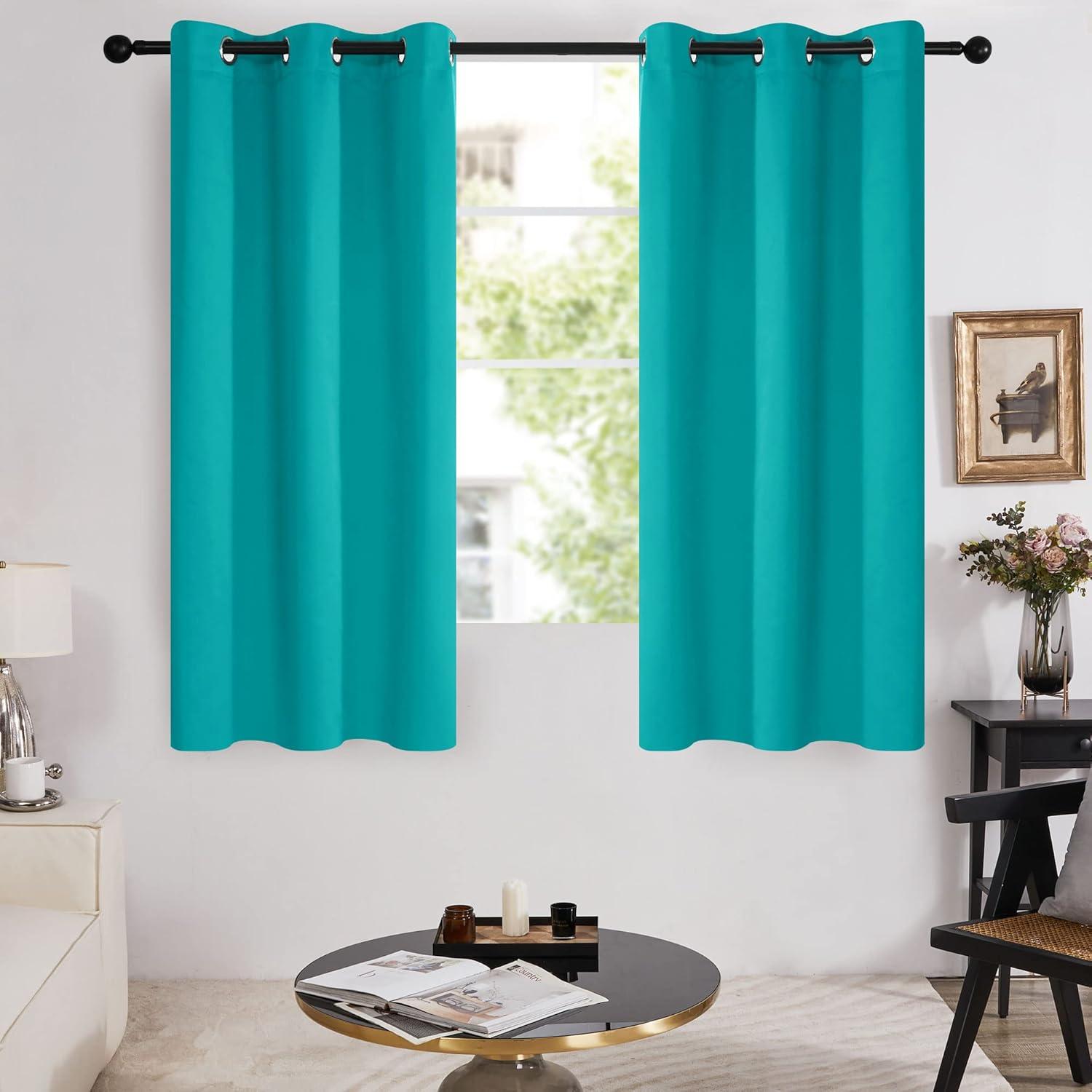 Deconovo Deconovo 100 Percent Blackout with Liner Grommet Curtain Panel Pair (Set of 2)