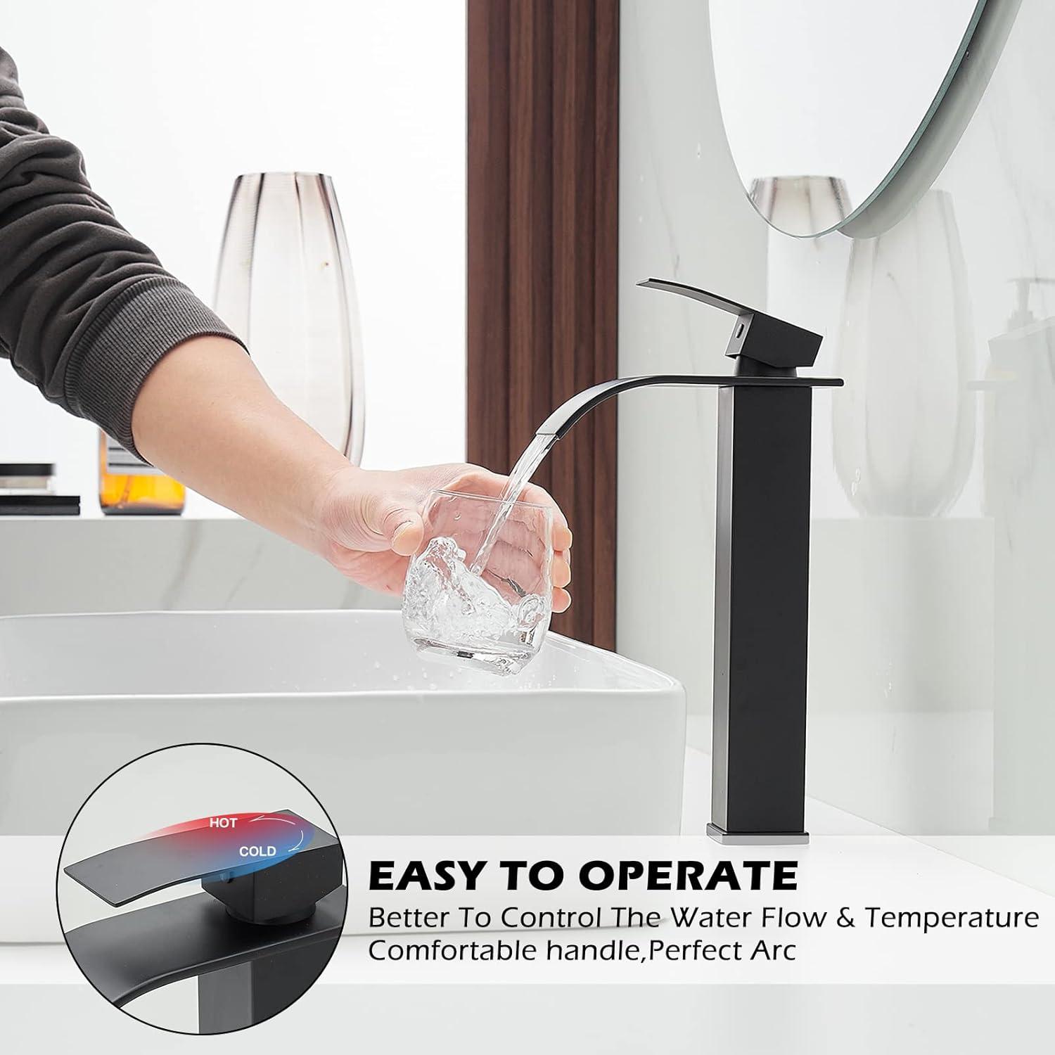 Vessel Sink Faucet Single-handle Bathroom Faucet with Drain Assembly