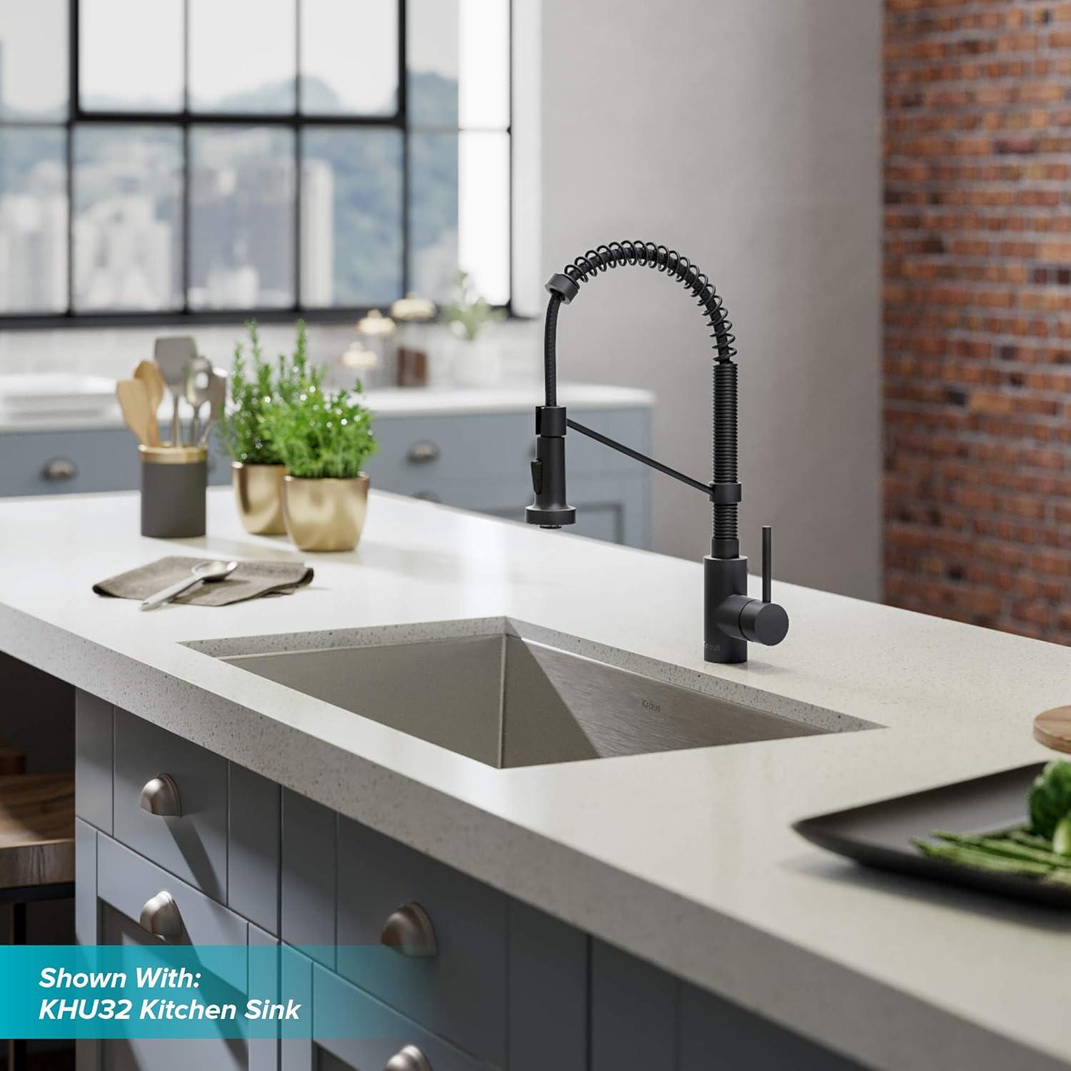 KRAUS Bolden Commercial Style 2-Function Single Handle Pull Down Kitchen Faucet