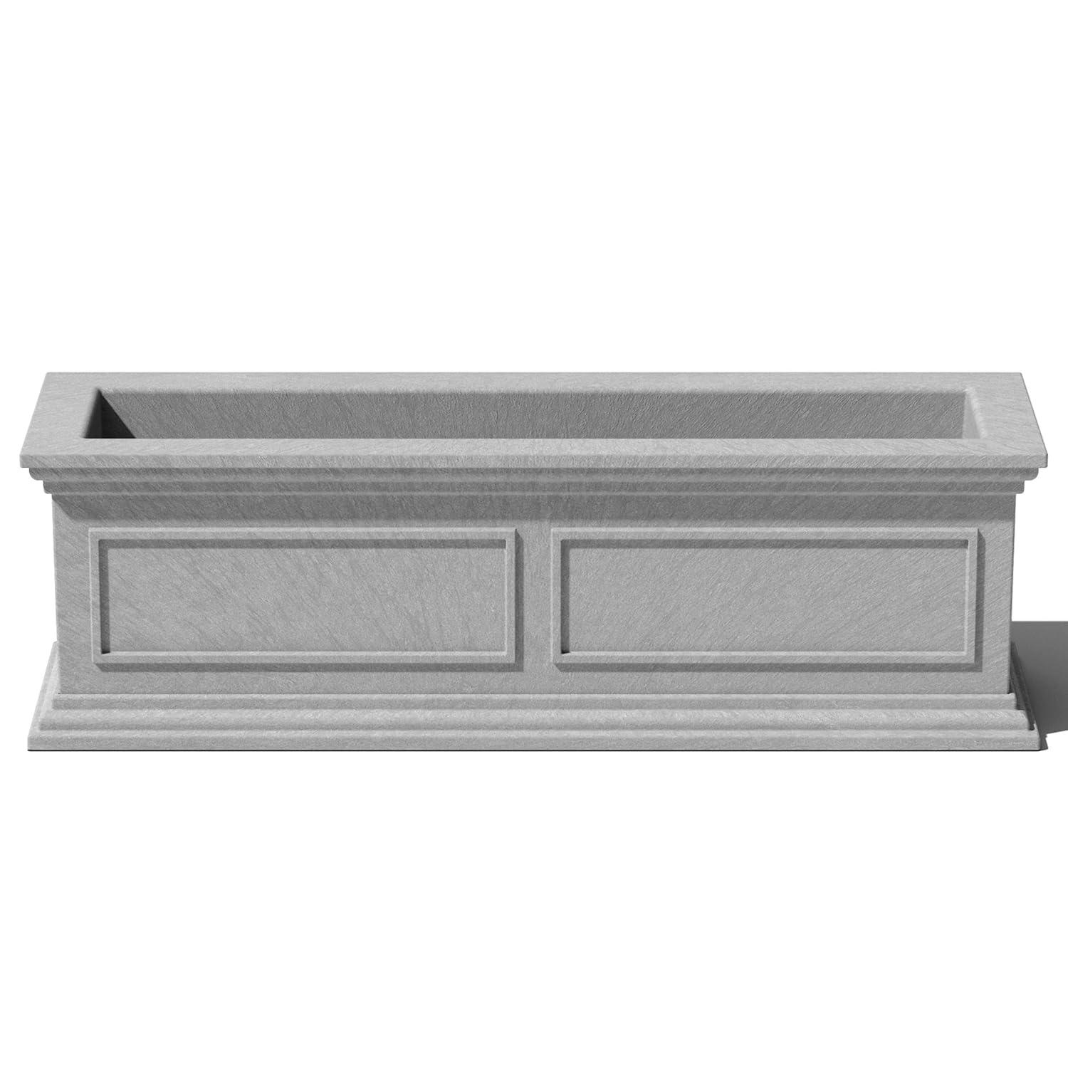 Veradek Brixton Window Box 36" Plastic Planter - Gray