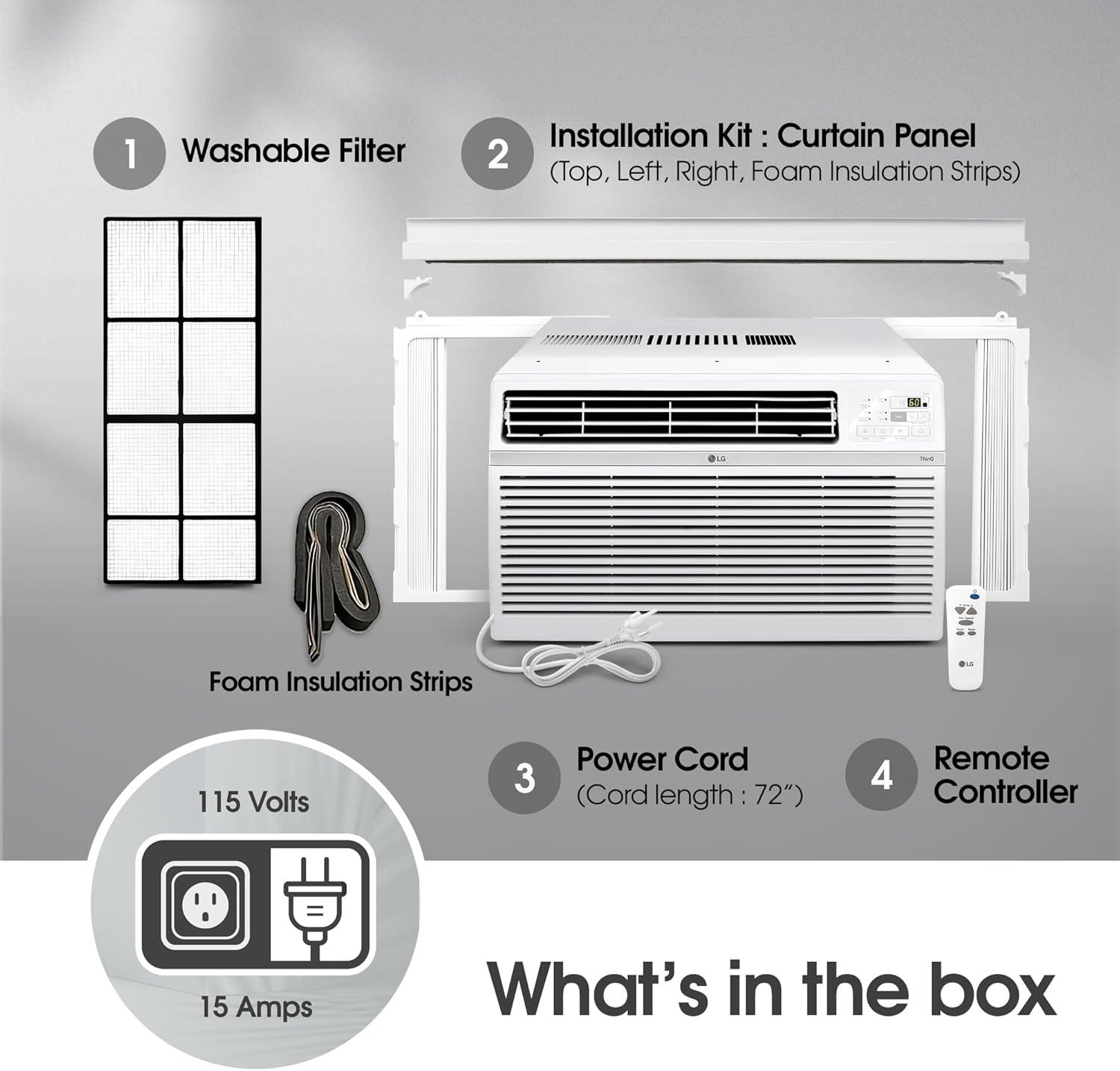 12,000 Btu Smart Wi-fi Window Air Conditioner