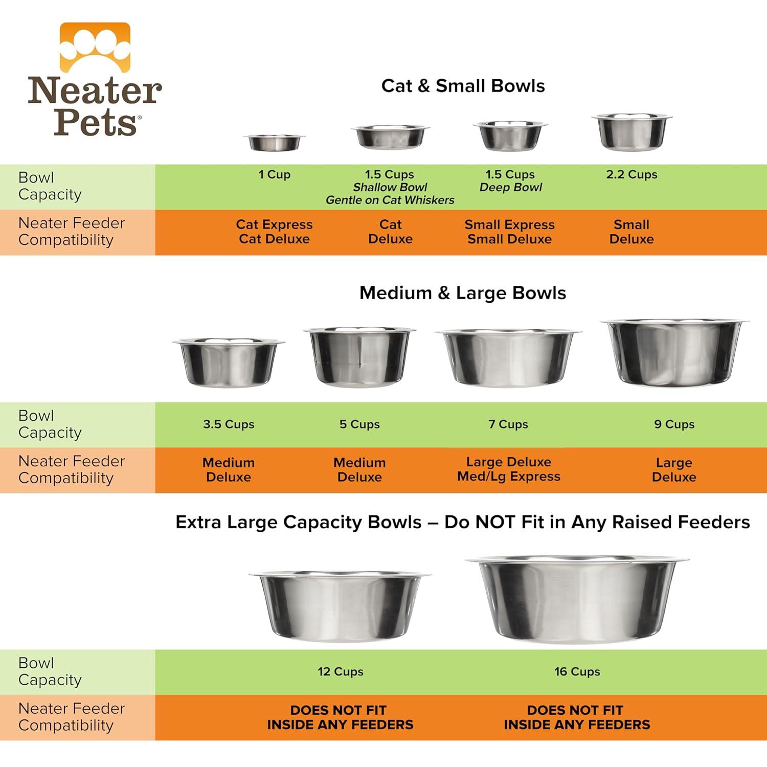 Small Stainless Steel Pet Bowl for Food and Water