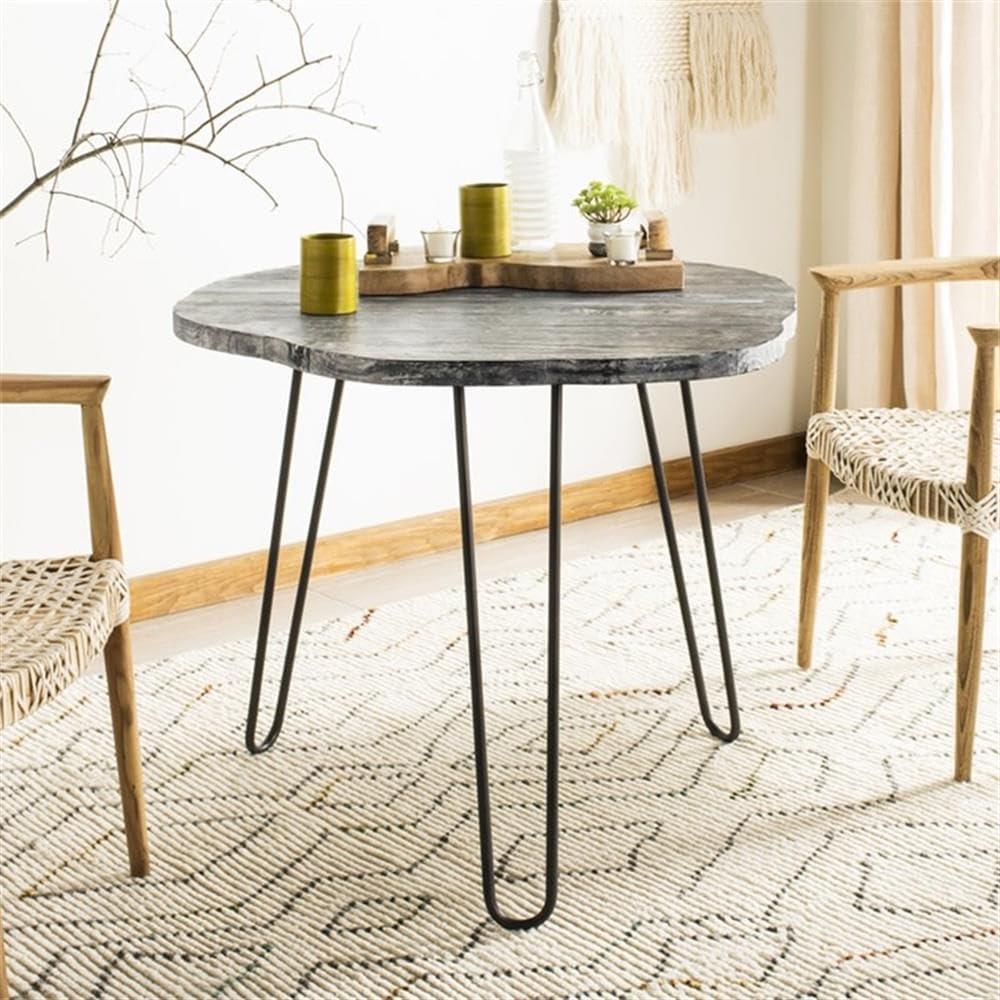 Mindy Dining Table - Grey/White Wash - Safavieh
