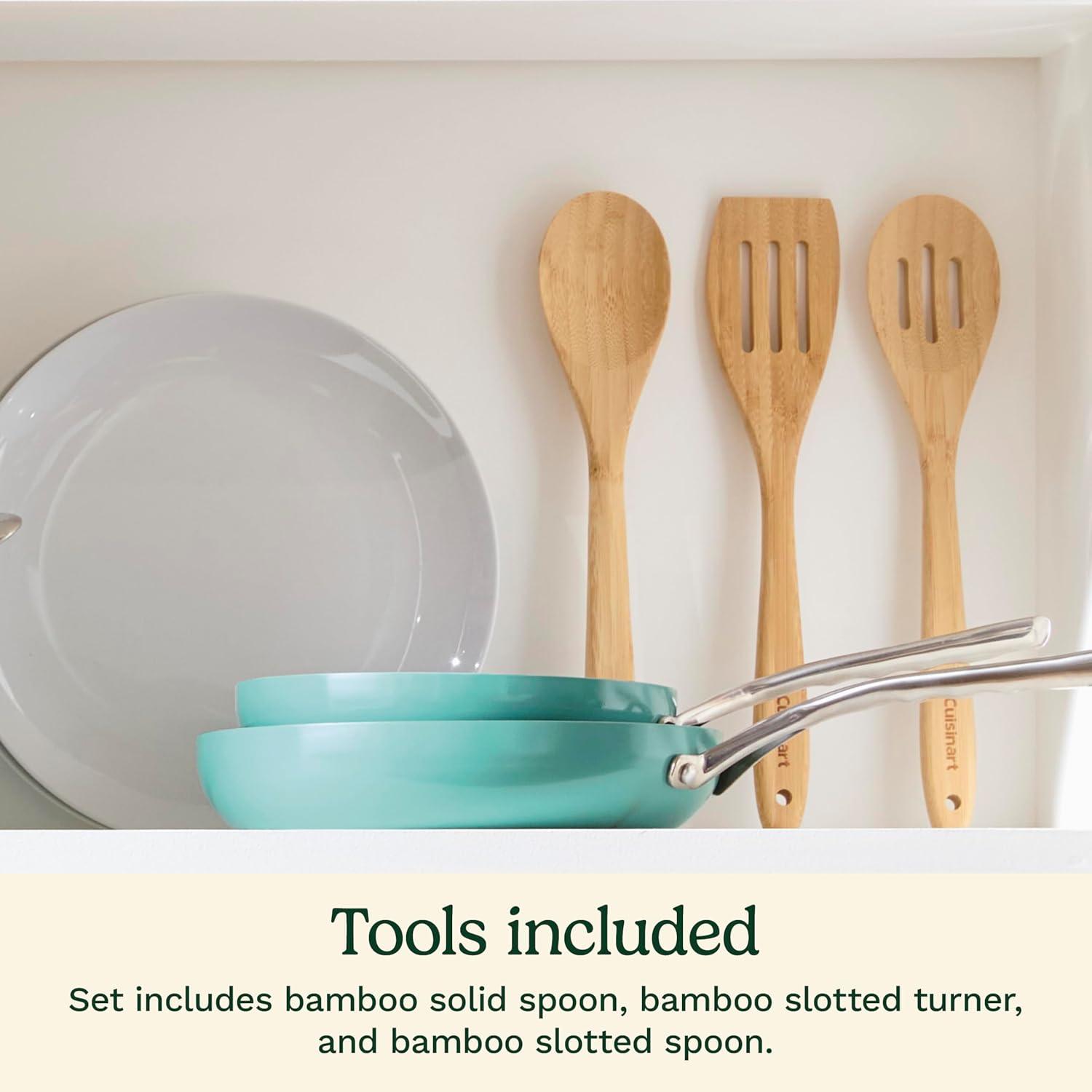 Cuisinart 12-Piece Turquoise Enamel Nonstick Cookware Set