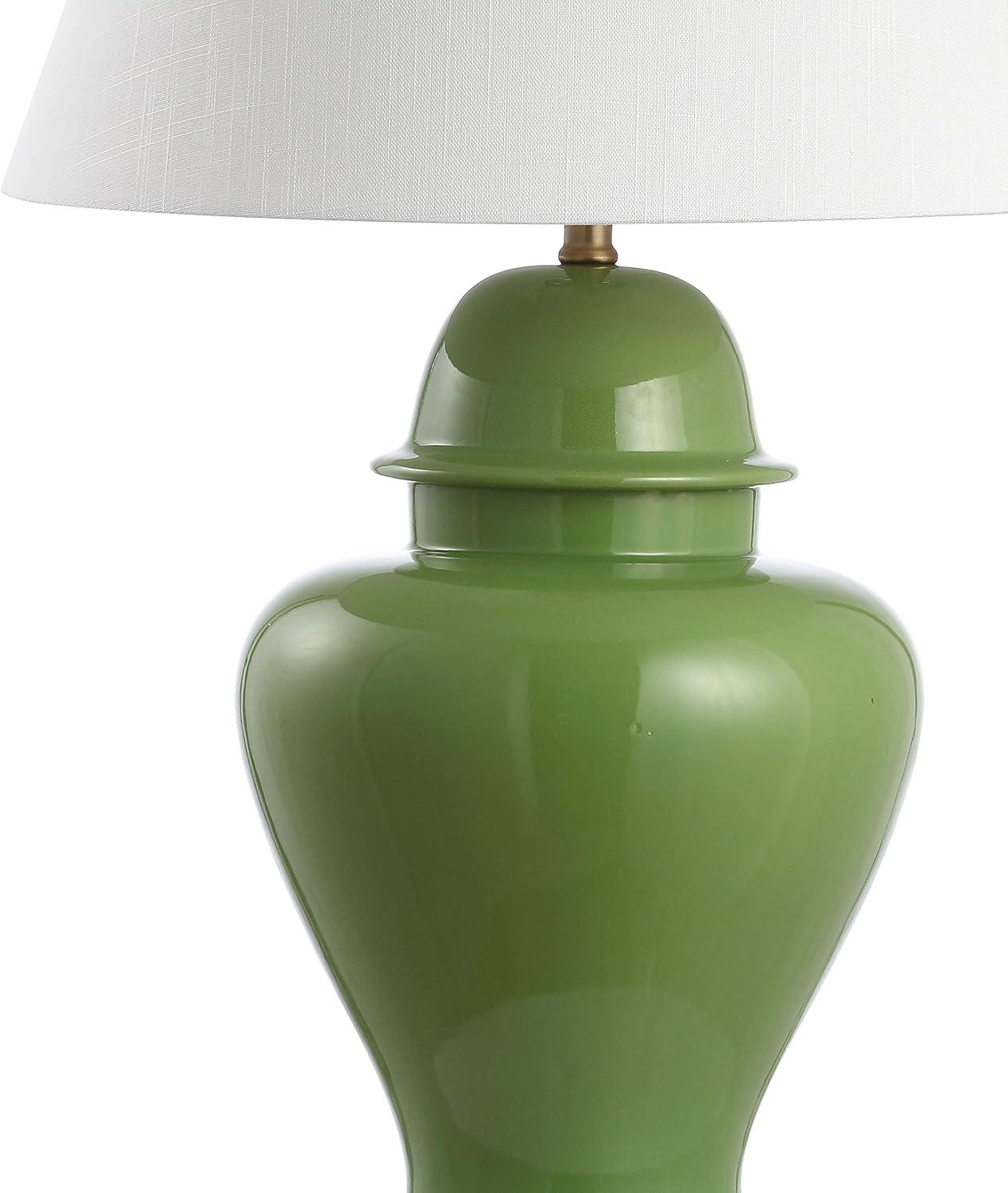 Jonathan Y Lighting Jyl6618 Sagwa 33" Tall Led Table Lamp - Green