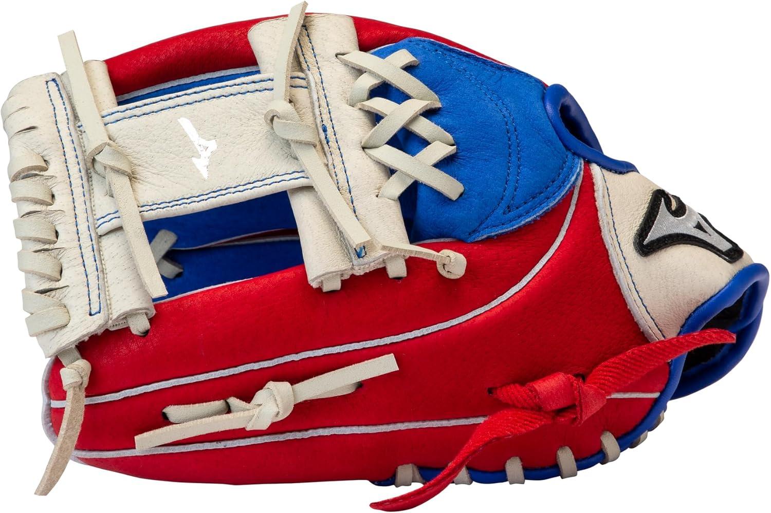 Mizuno Prospect Series Powerclose Baseball Glove 11"  Size 11 In Color Left Hand: Royal-Red (F520)
