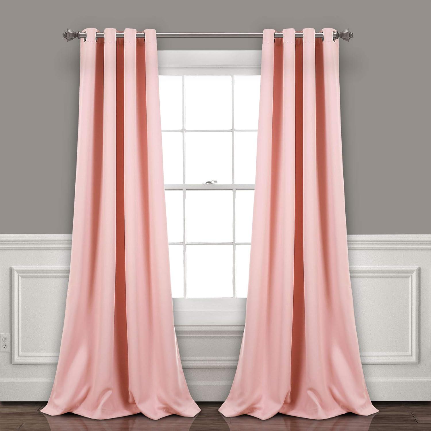 Insulated Polyester Blackout Curtain Pair