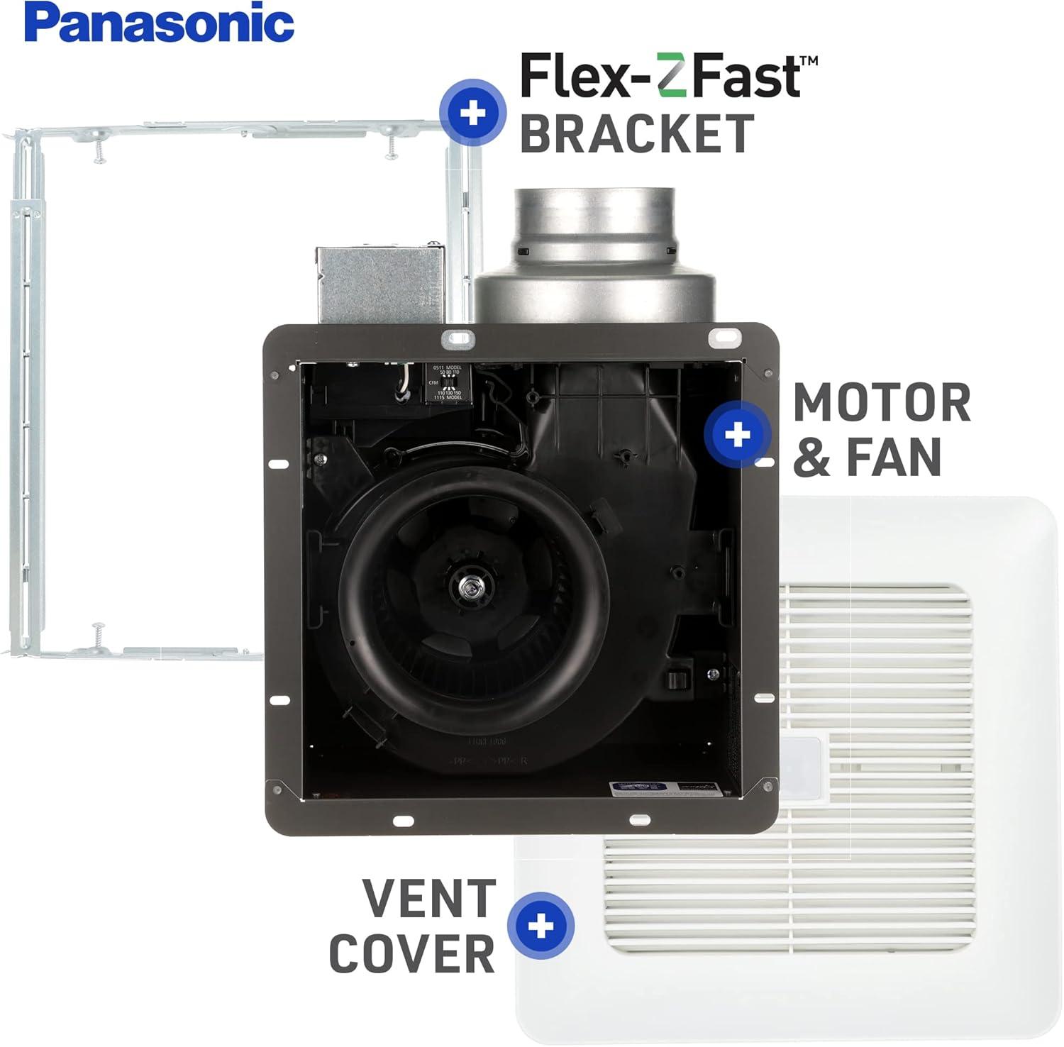 WhisperSense White Ceiling Mount Ventilation Fan with Dual Sensor