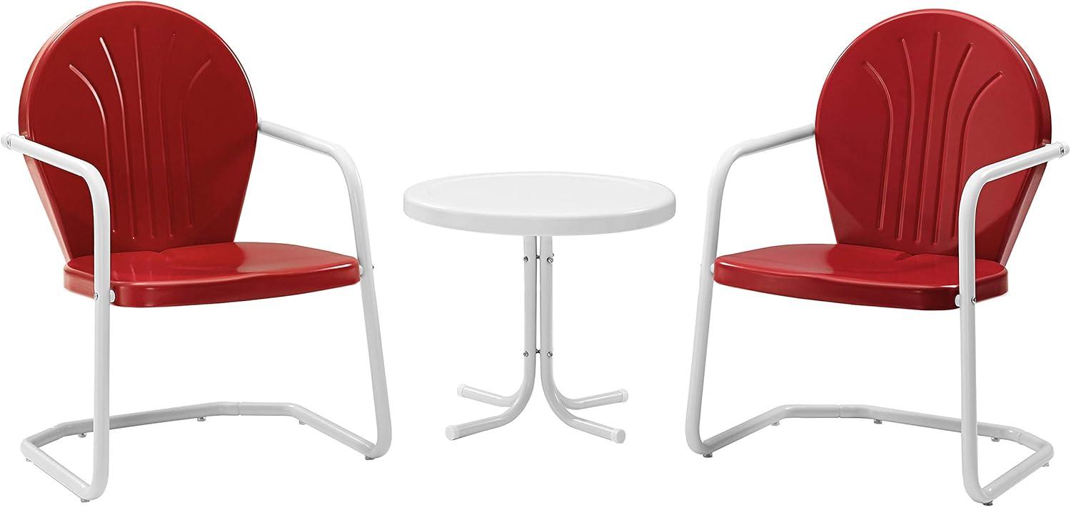 Griffith 2pc Outdoor Conversation Set - Bright Red - Crosley