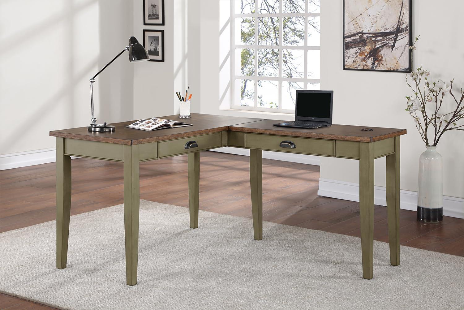 Vivienne L-Shaped Writing Desk
