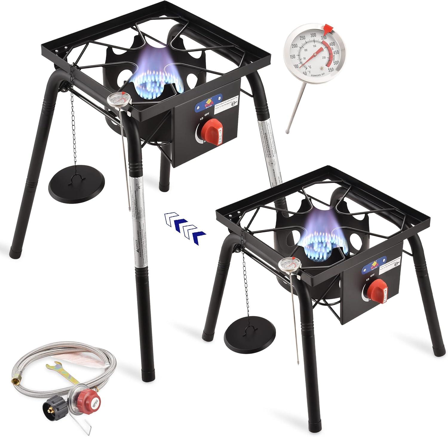 ARC 7840S Outdoor Propane Burner 29,000 BTU Single Burner Camping Cooking BBQ Stove 16"*16"*28"