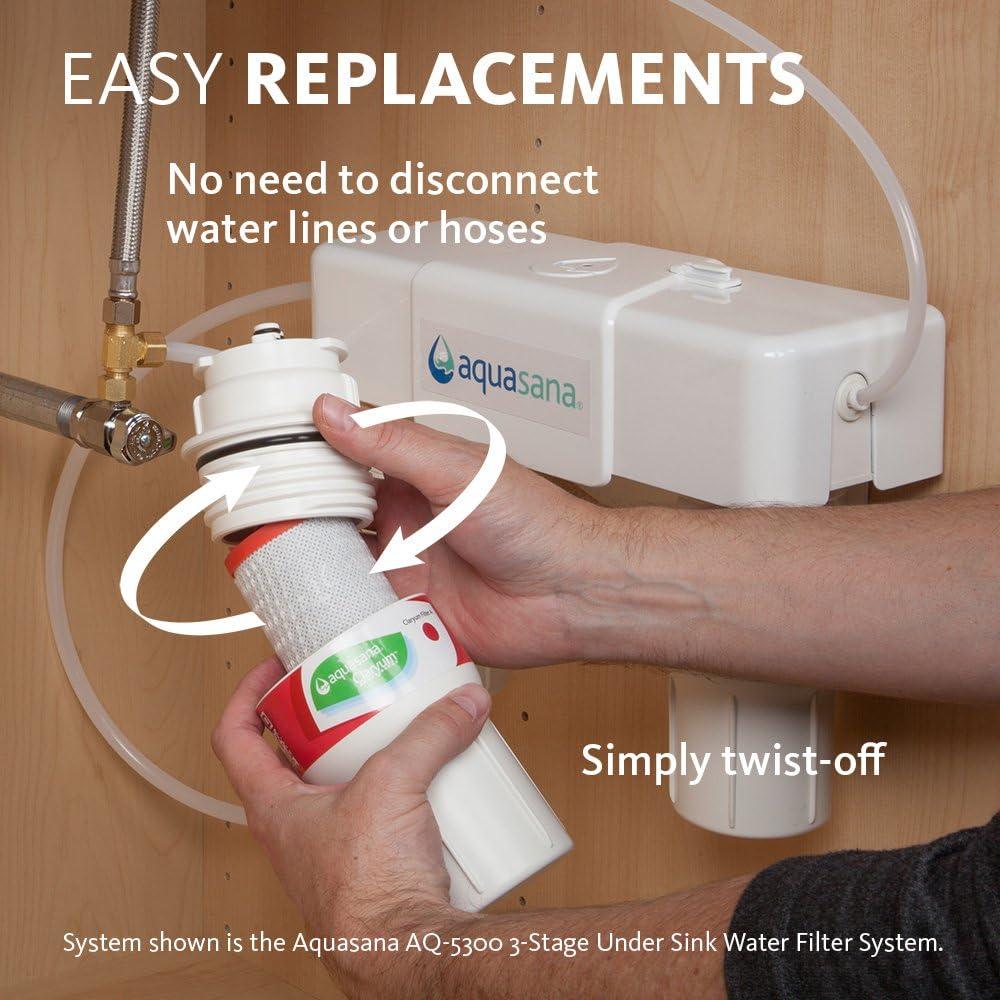 Aquasana Max Flow Under Sink Water Filter System - Bronze - AQ-5300+.62