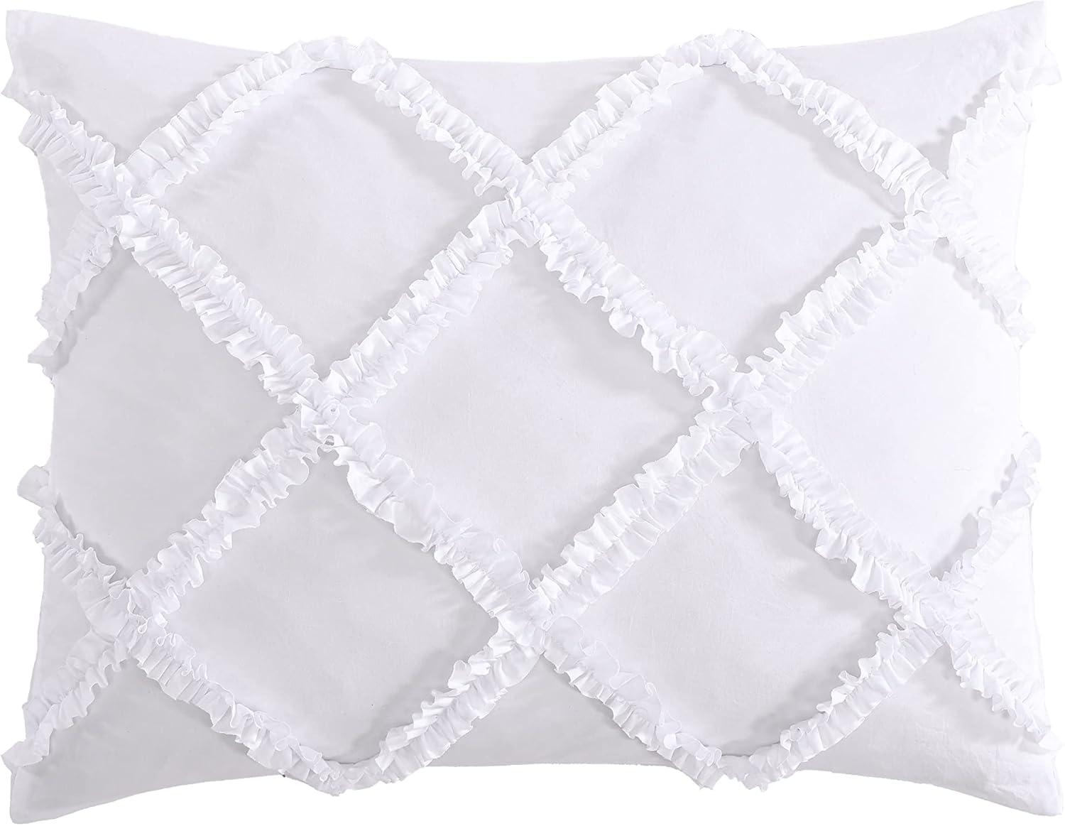 Laura Ashley Norah Comforter Bedding Set White