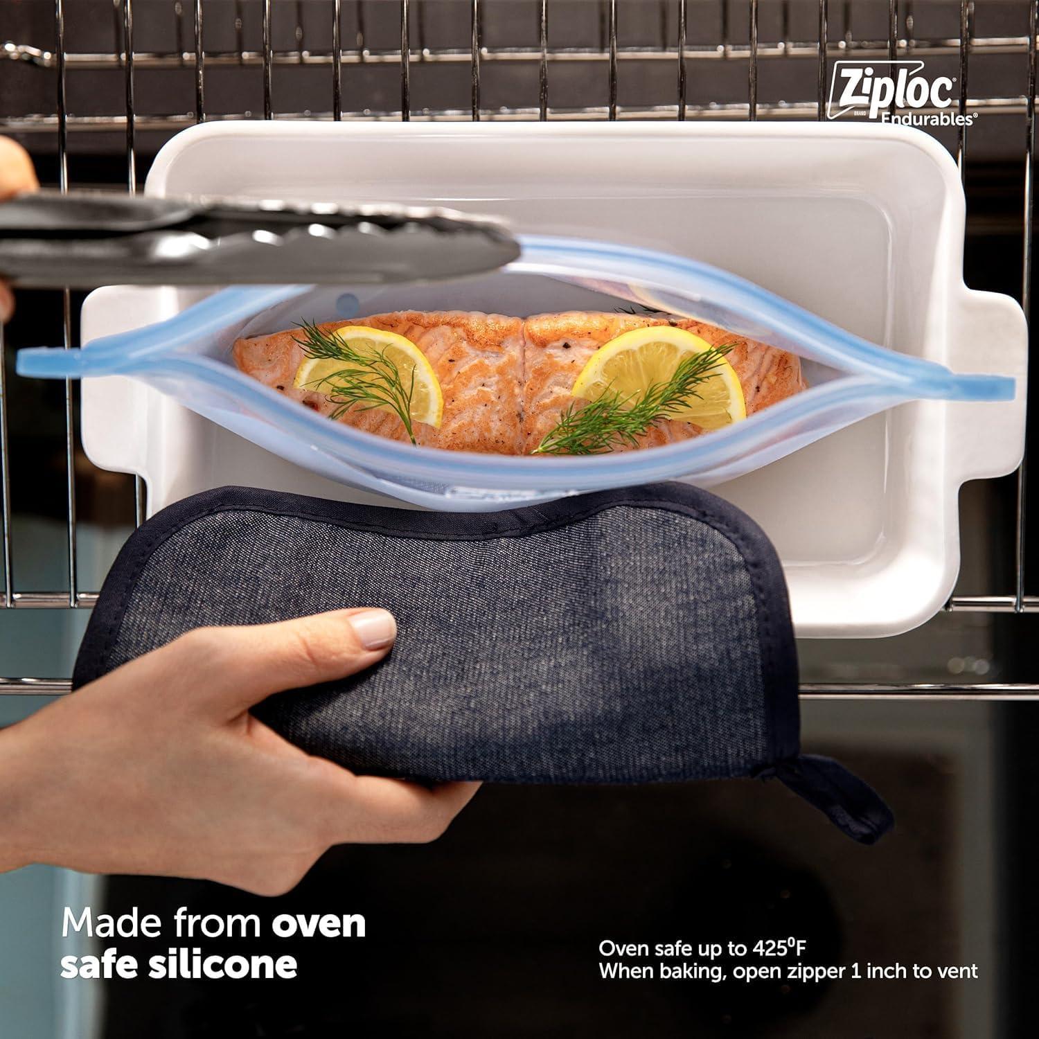 Ziploc Endurables Reusable Silicone Food Storage Container - Medium - 32 fl oz