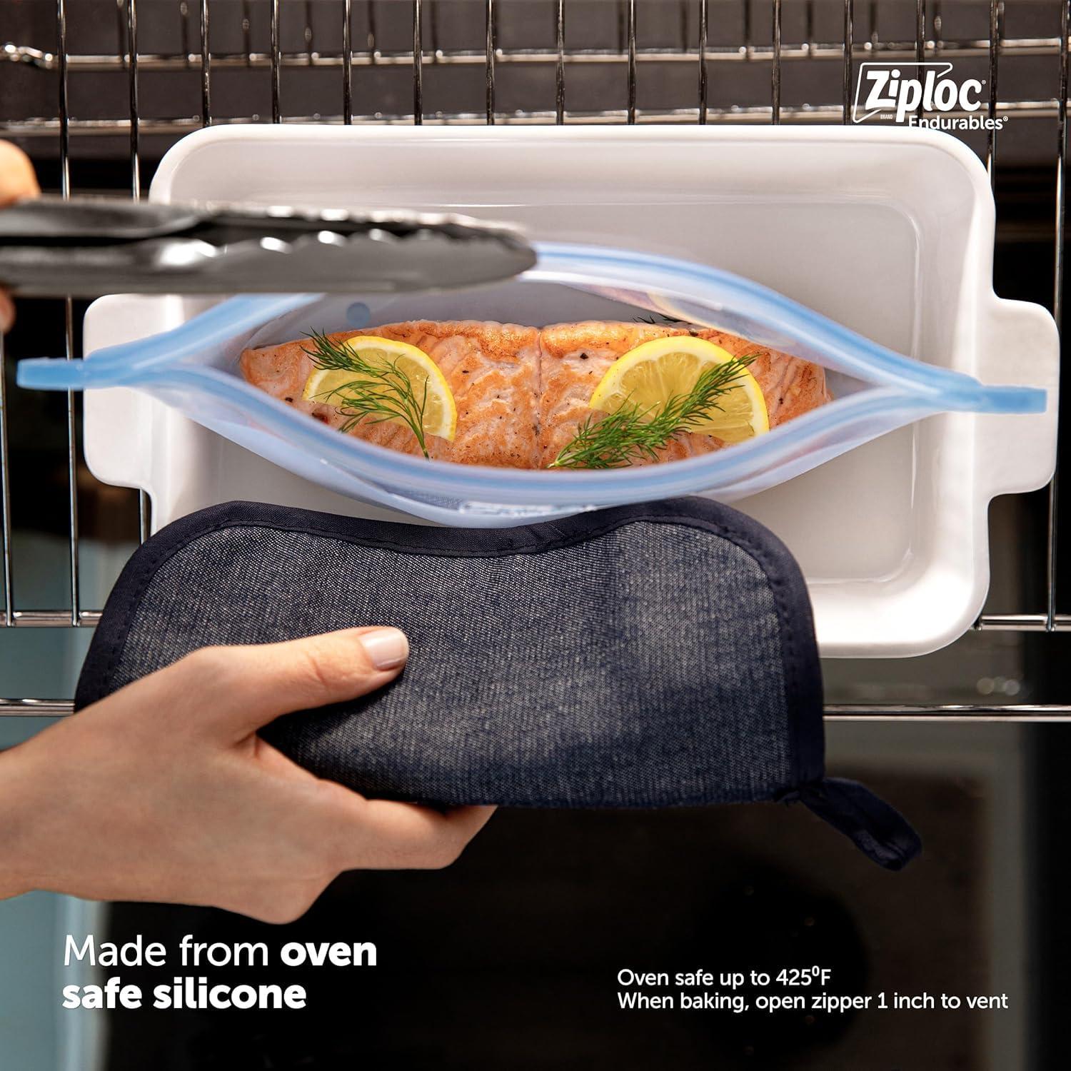 Ziploc Endurables Reusable Silicone Food Storage Container - Medium - 32 fl oz