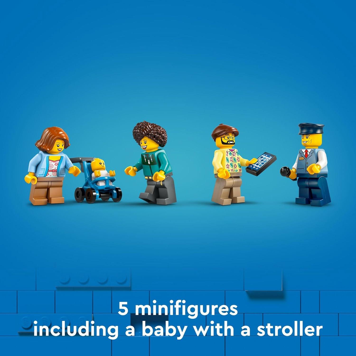 LEGO City Red Double-Decker Sightseeing Bus Toy, London Bus 60407