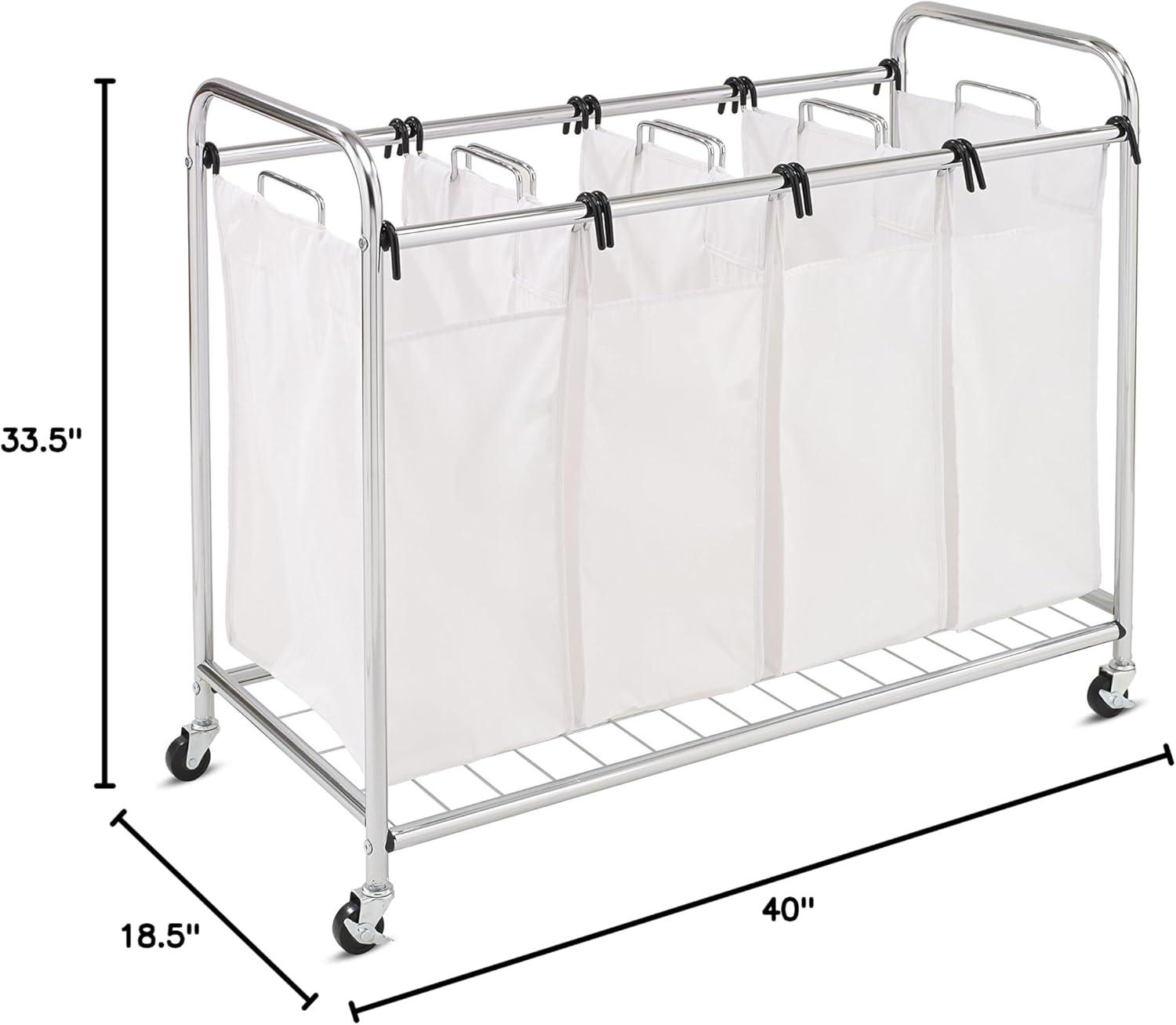 Honey-Can-Do Quad Laundry Sorter Chrome