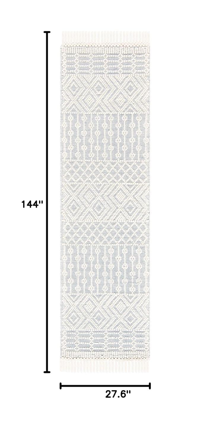 Natura NAT852 Hand Loomed Runner Rug - Ivory/Grey - 2'3"x12' - Safavieh.