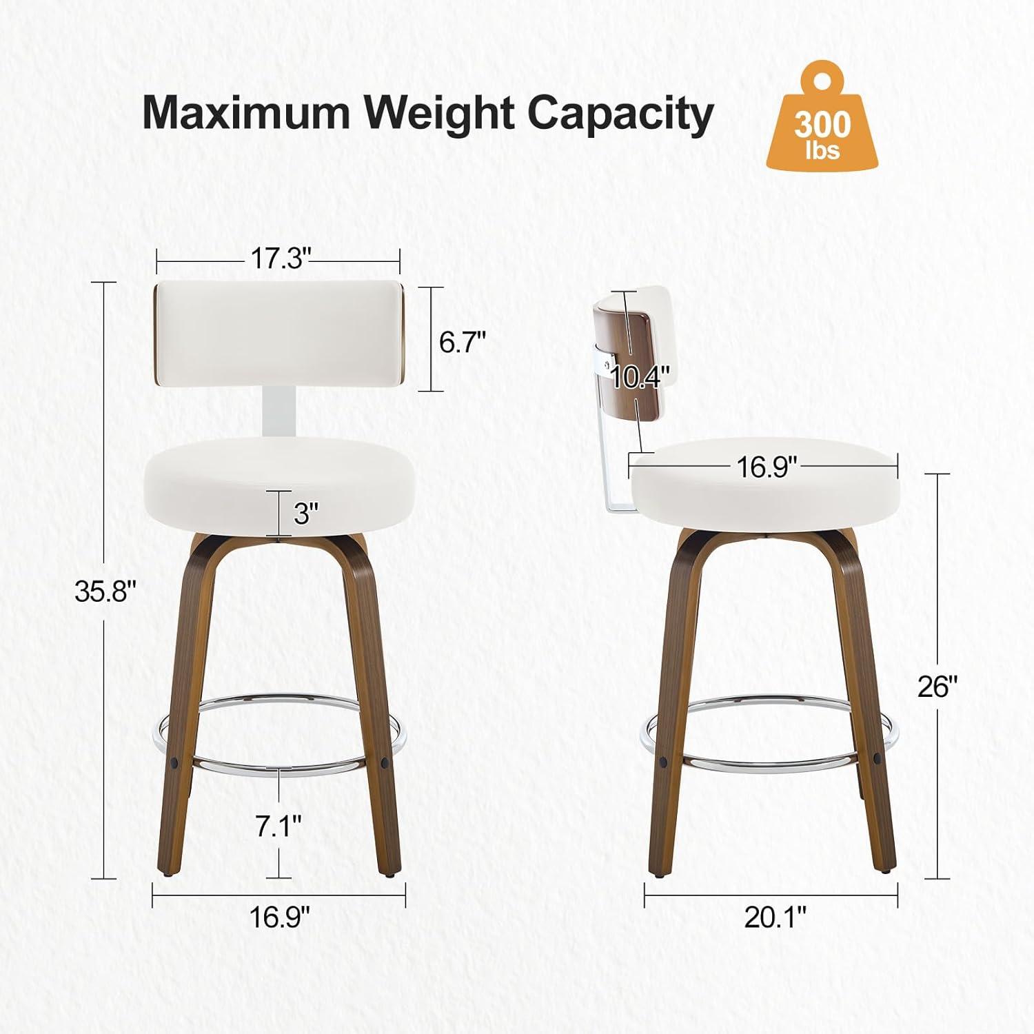 Swivel Upholstered Counter & Bar Stool