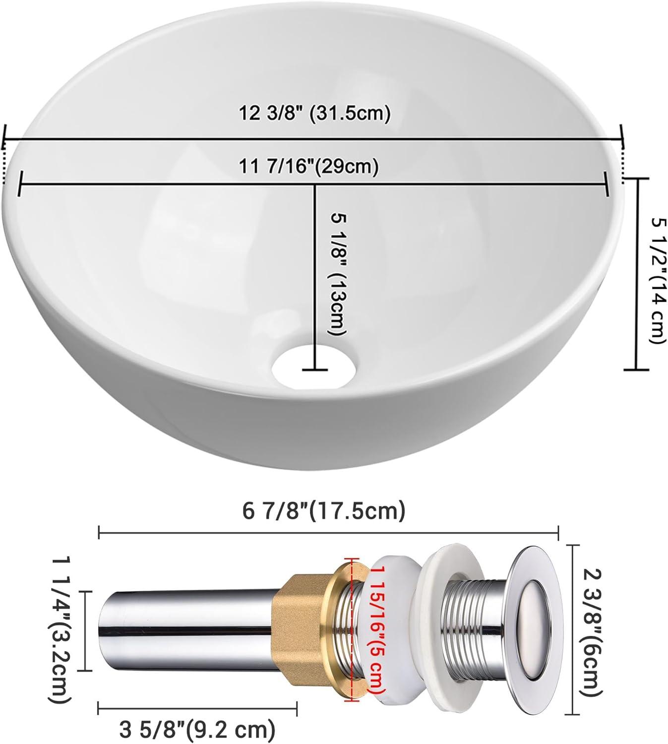 EEPHO Porcelain Vessel Sink