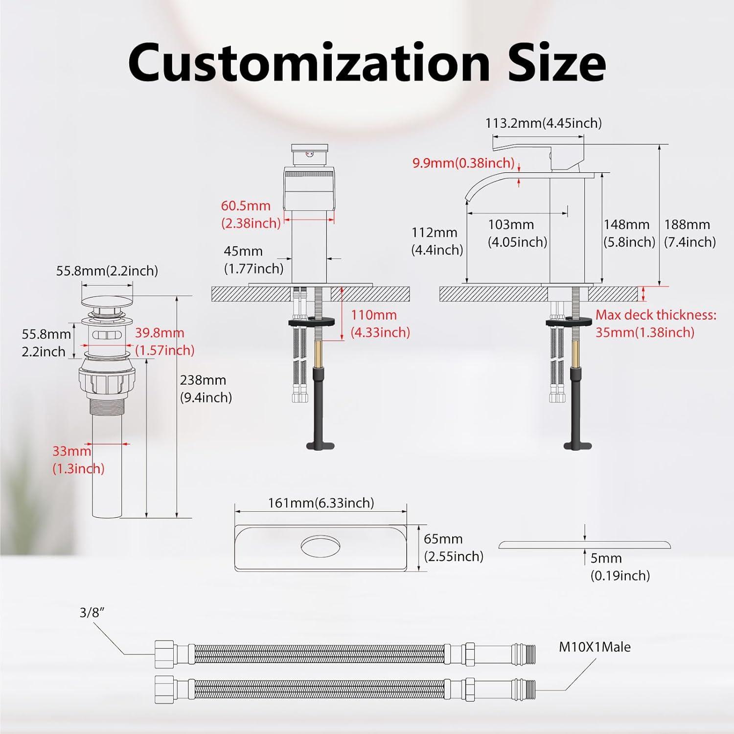 Single-Hole Single-handle Bathroom Faucet