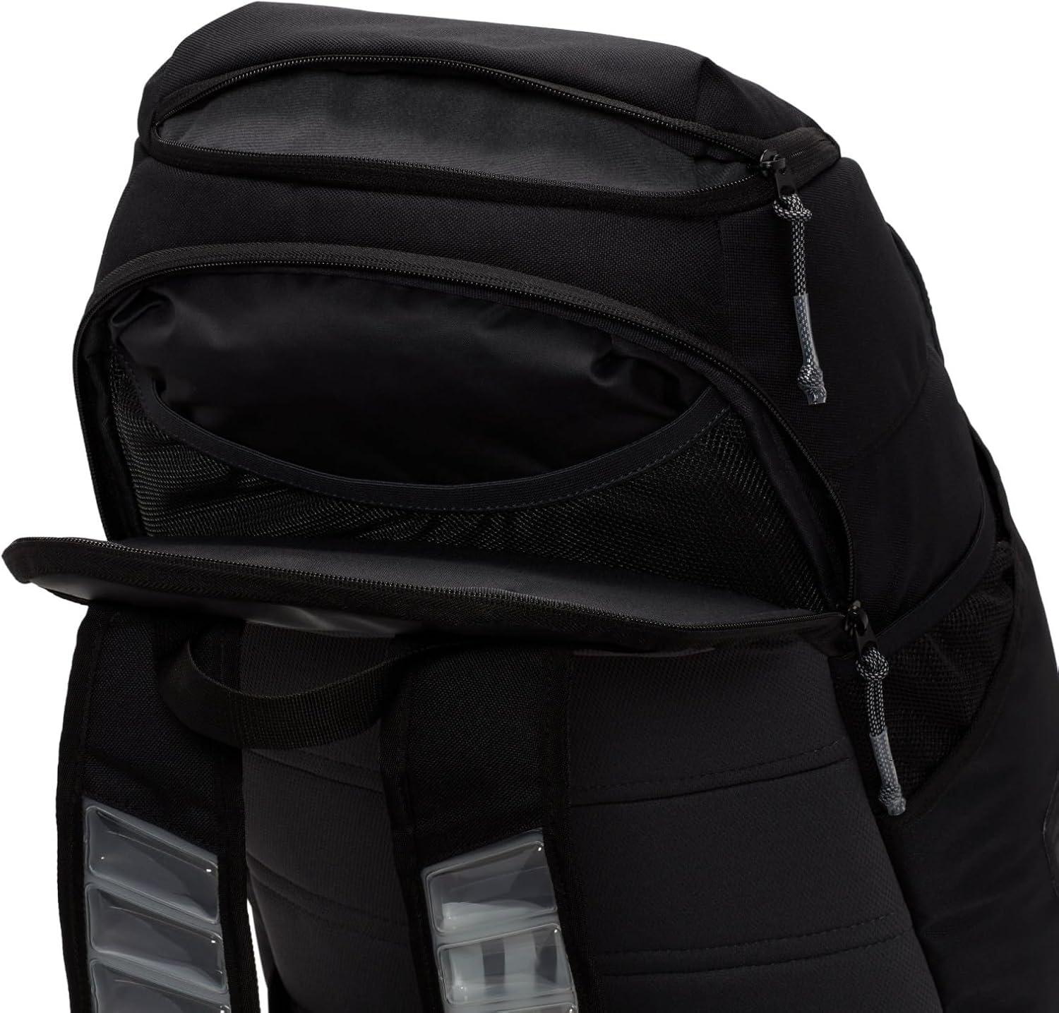 Nike Men's Hoops Elite Backpack, Black Anthracite and Metallic Silver