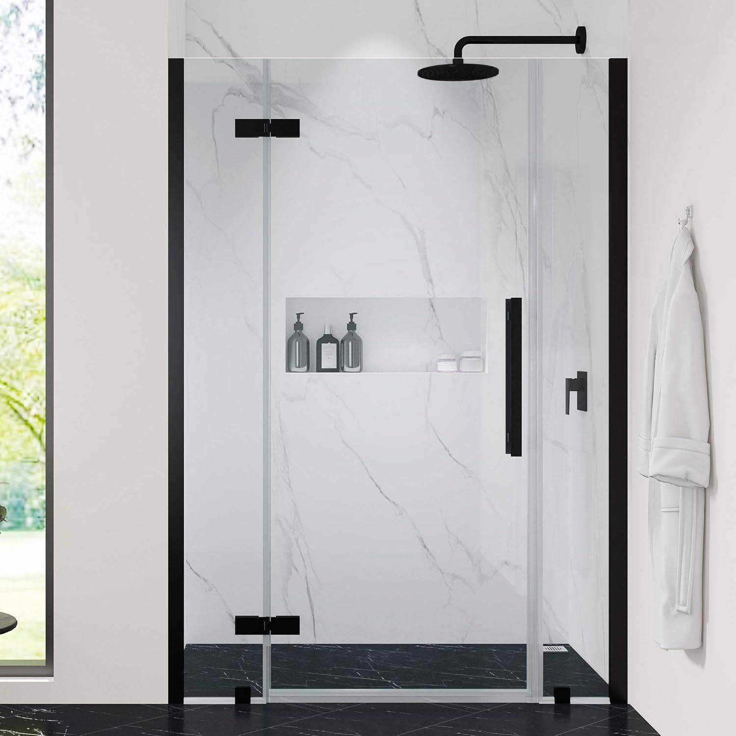 Endless Tampa 48" W x 72" H Alcove Frameless Shower Kit, Door, 2 Panel