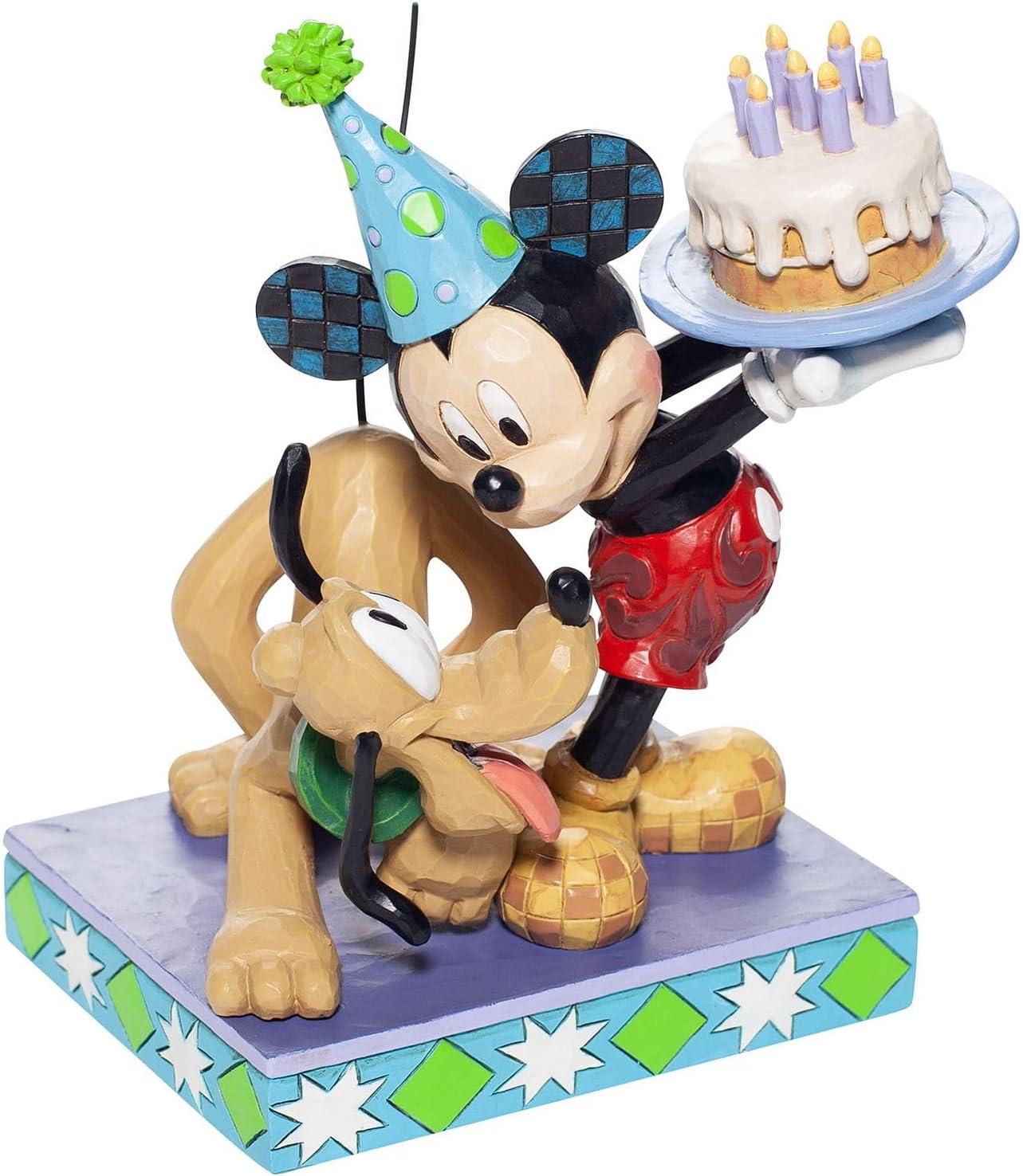 Enesco Disney Traditions By Jim Shore Pluto and Mickey Birthday Figurine