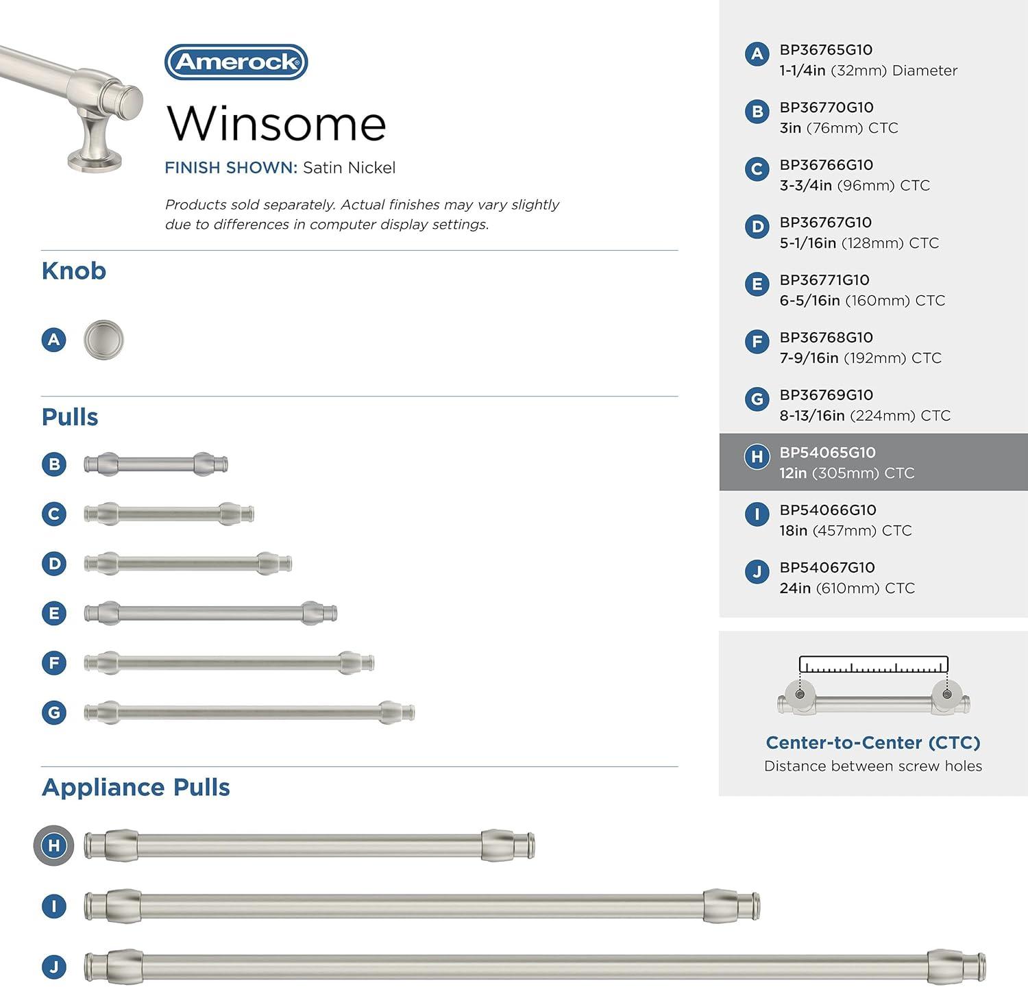 Amerock Winsome Appliance Pull