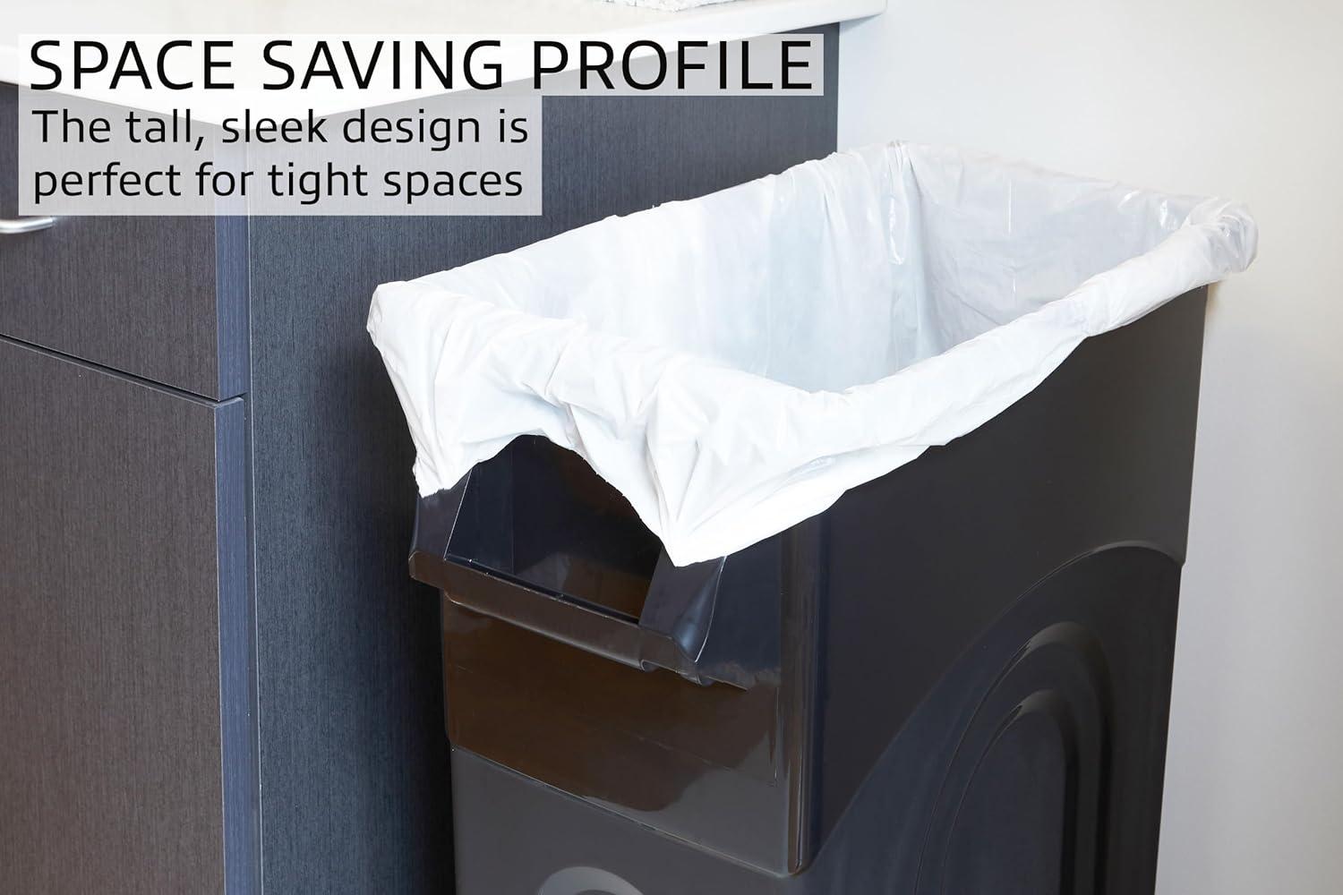 United Solutions United Solutions Highboy Waste Container, 23 Gal, 2 Pack, Space Saving