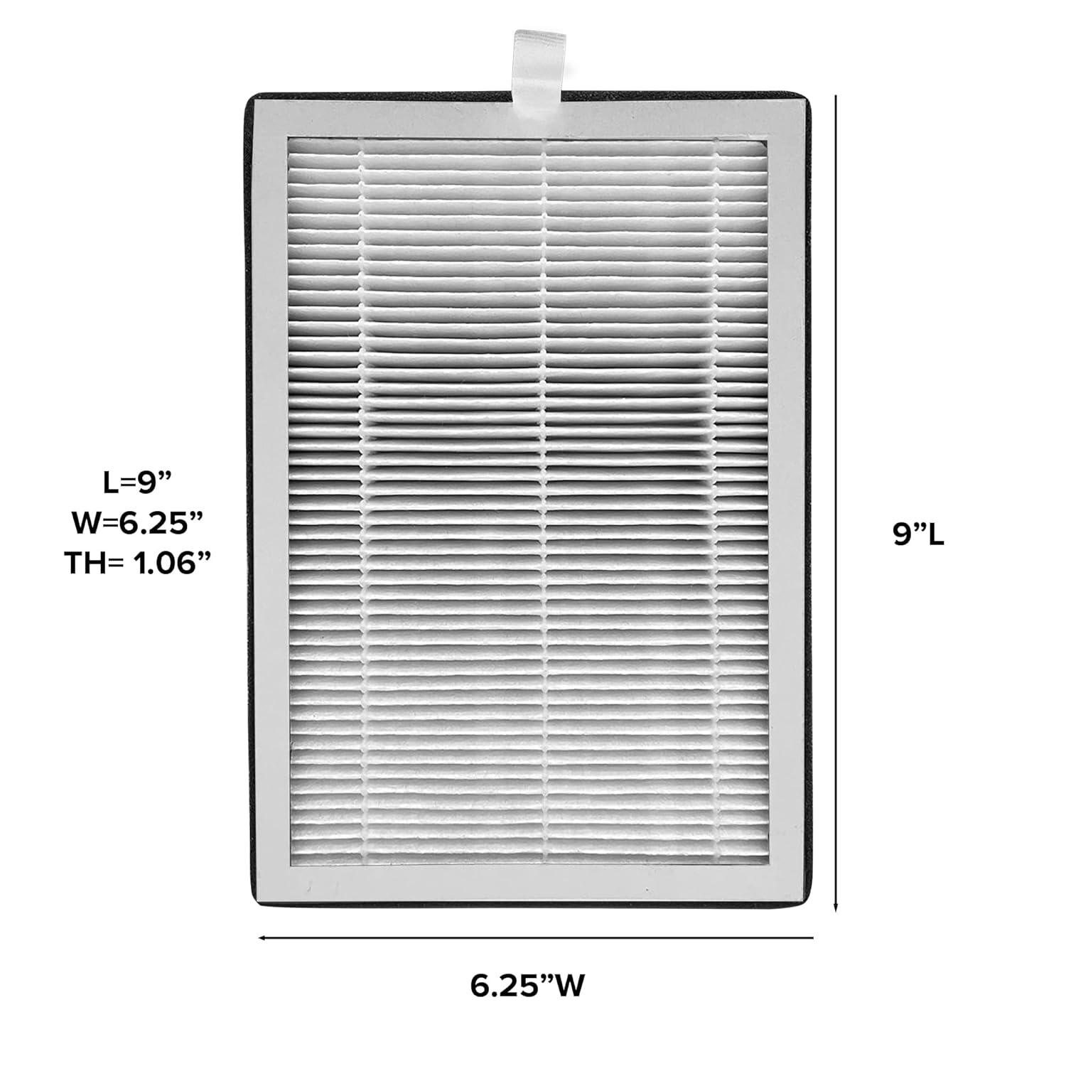Nuwave Replacement HEPA/Carbon Filter 2-Pack for Nuwave OxyPure Portable Air Purifier for Large Room and Home, Sold by Original Manufacturer for Model 47401, 47402
