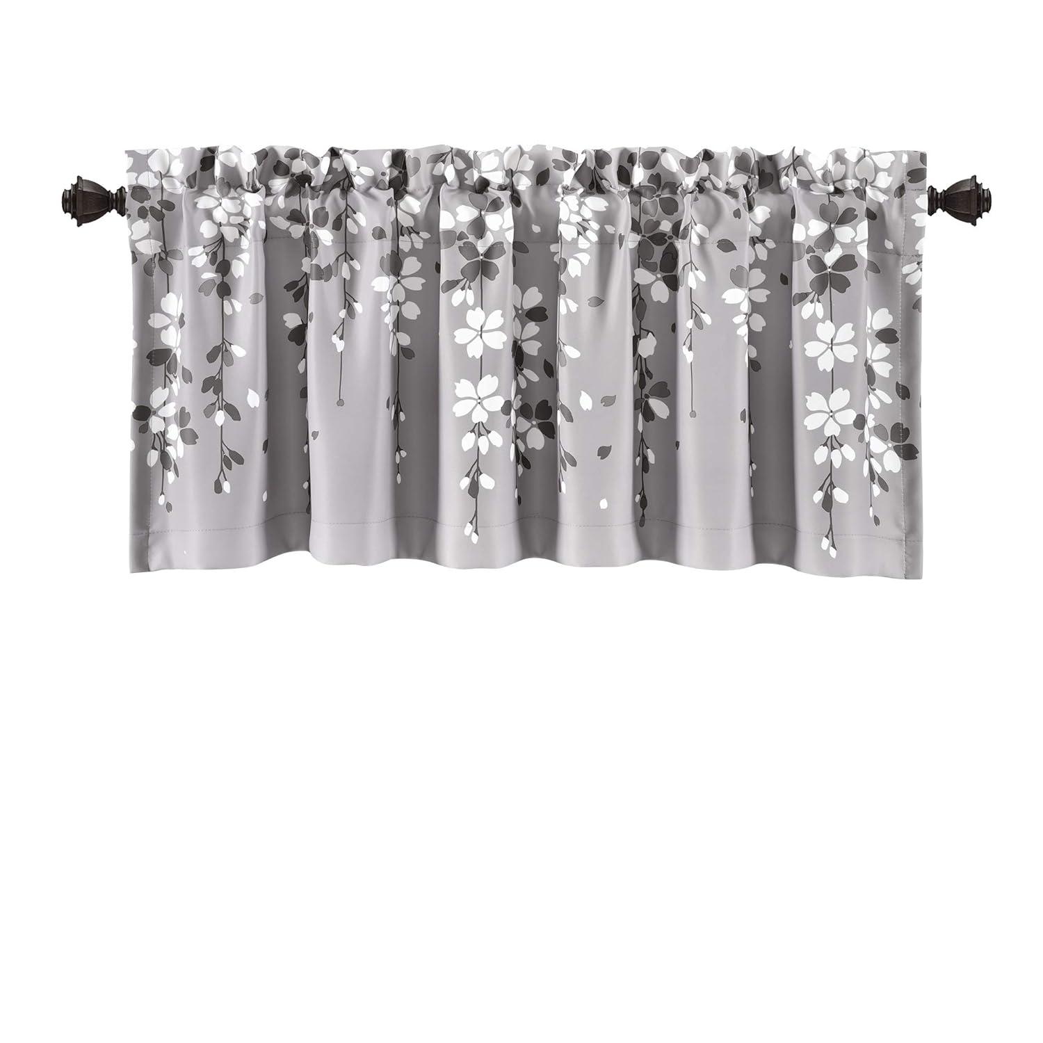 Lush Decor Floral Tailored 52'' W Window Valance