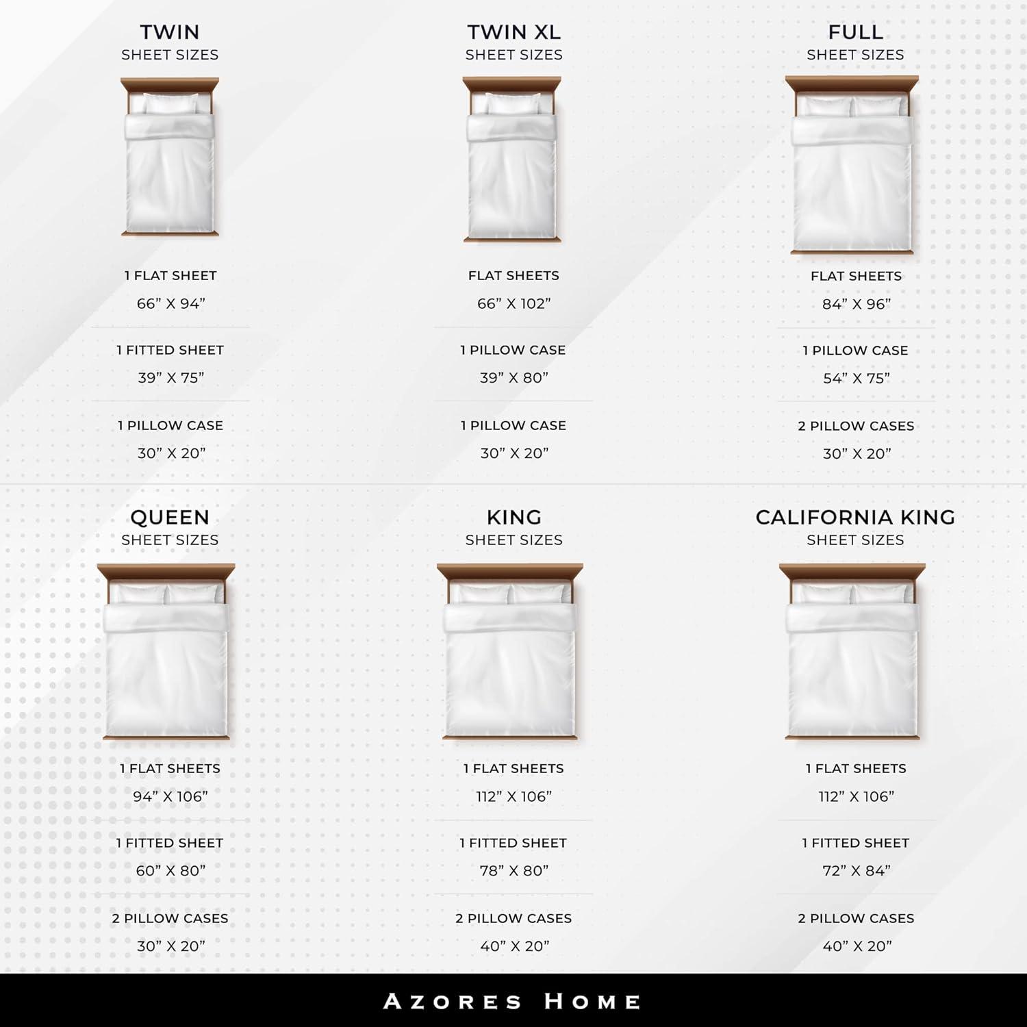 Azores Home Microfiber Floral Sheet Set