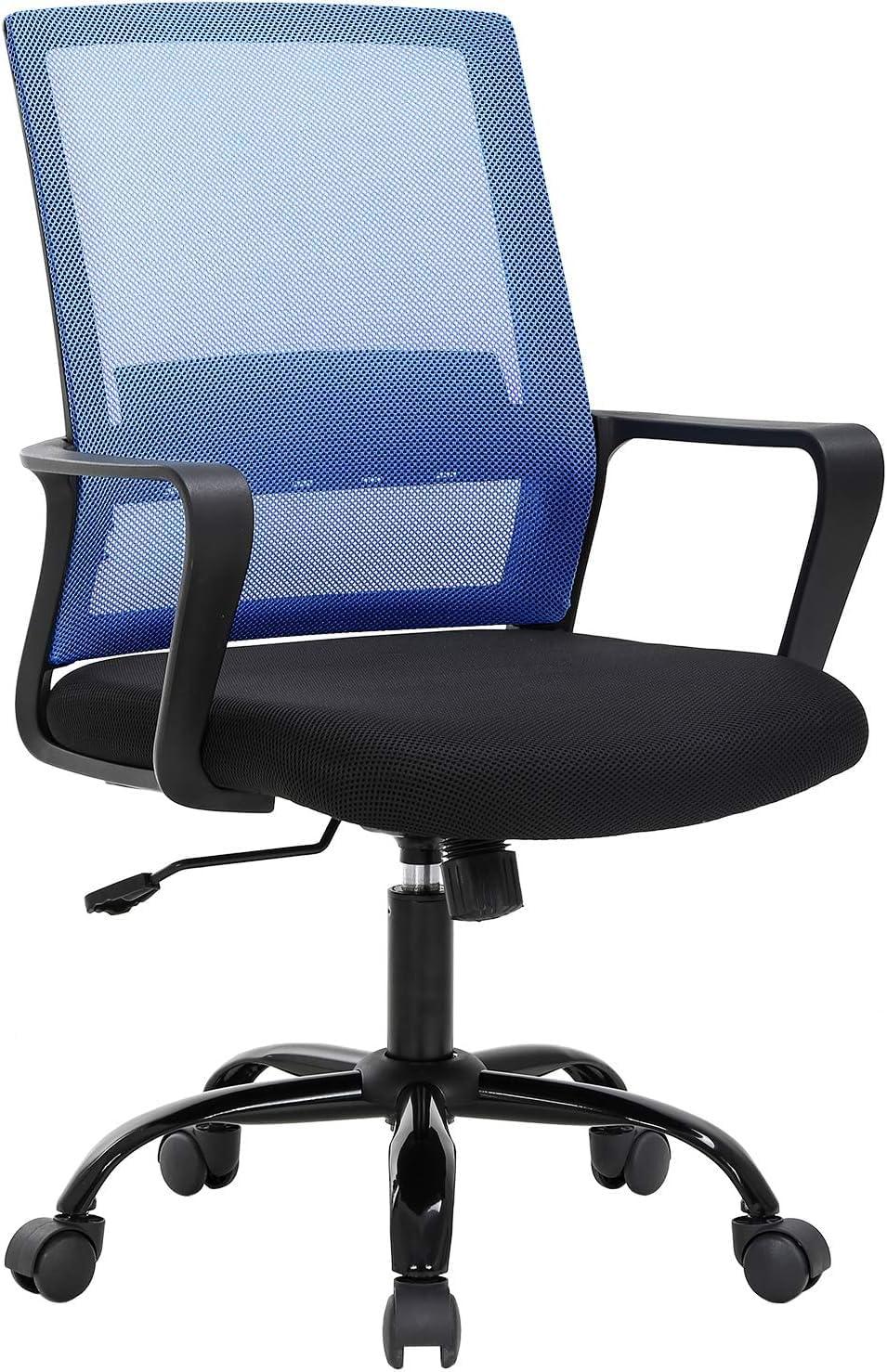 Ergonomic Mesh Computer Office Desk Midback Task Chair w/Metal Base Set of 2