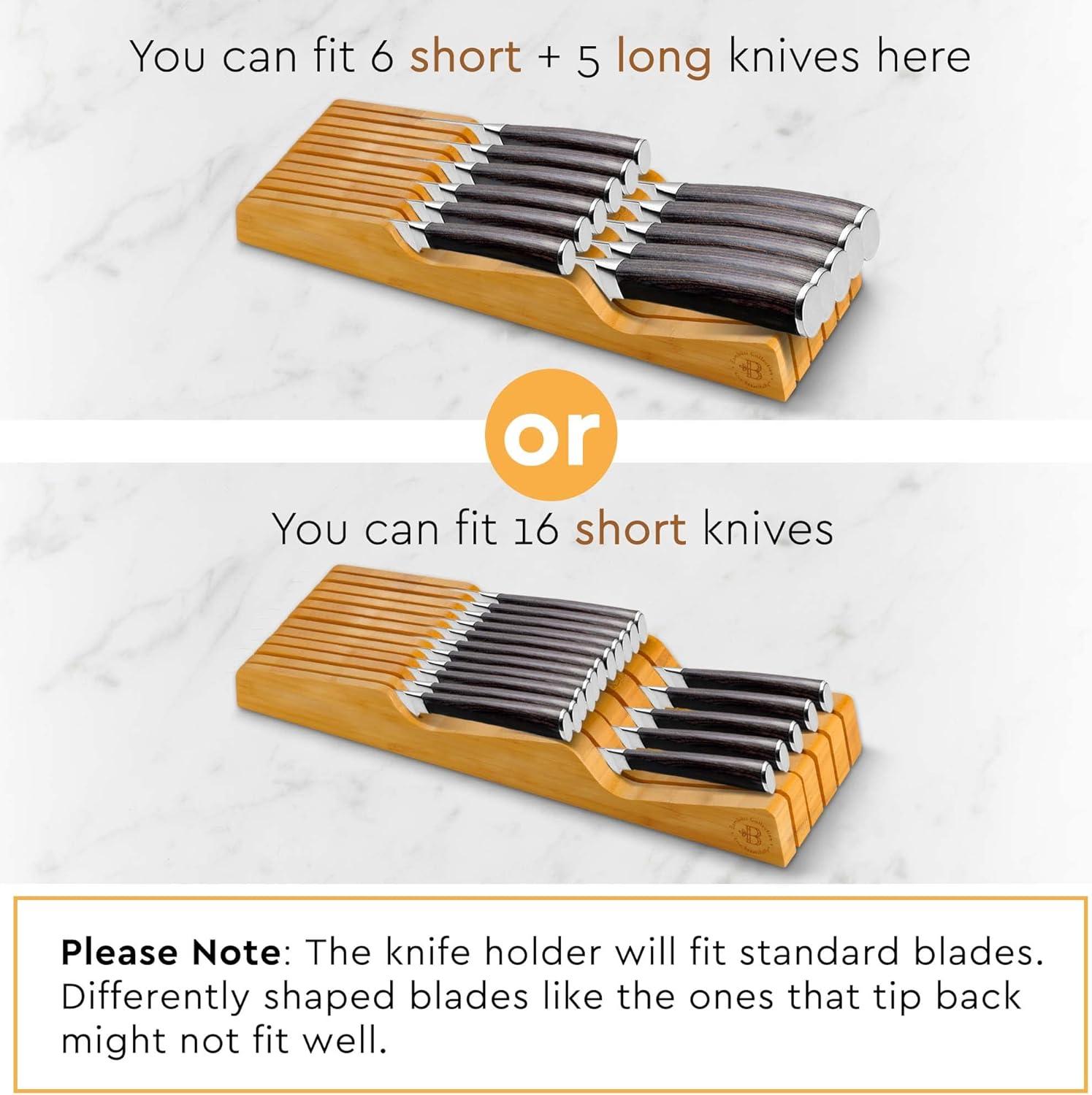 Bambusi Bambüsi 12 Slot Drawer Knife Block