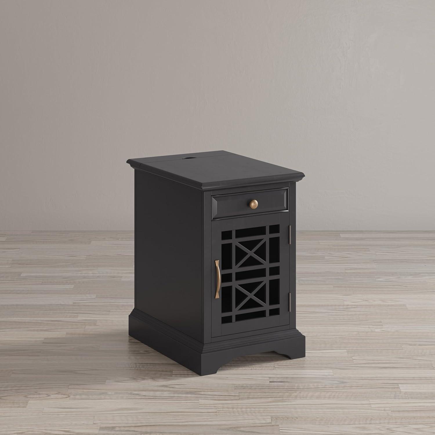 Jofran,Craftsman USB Charging Chairside End Table