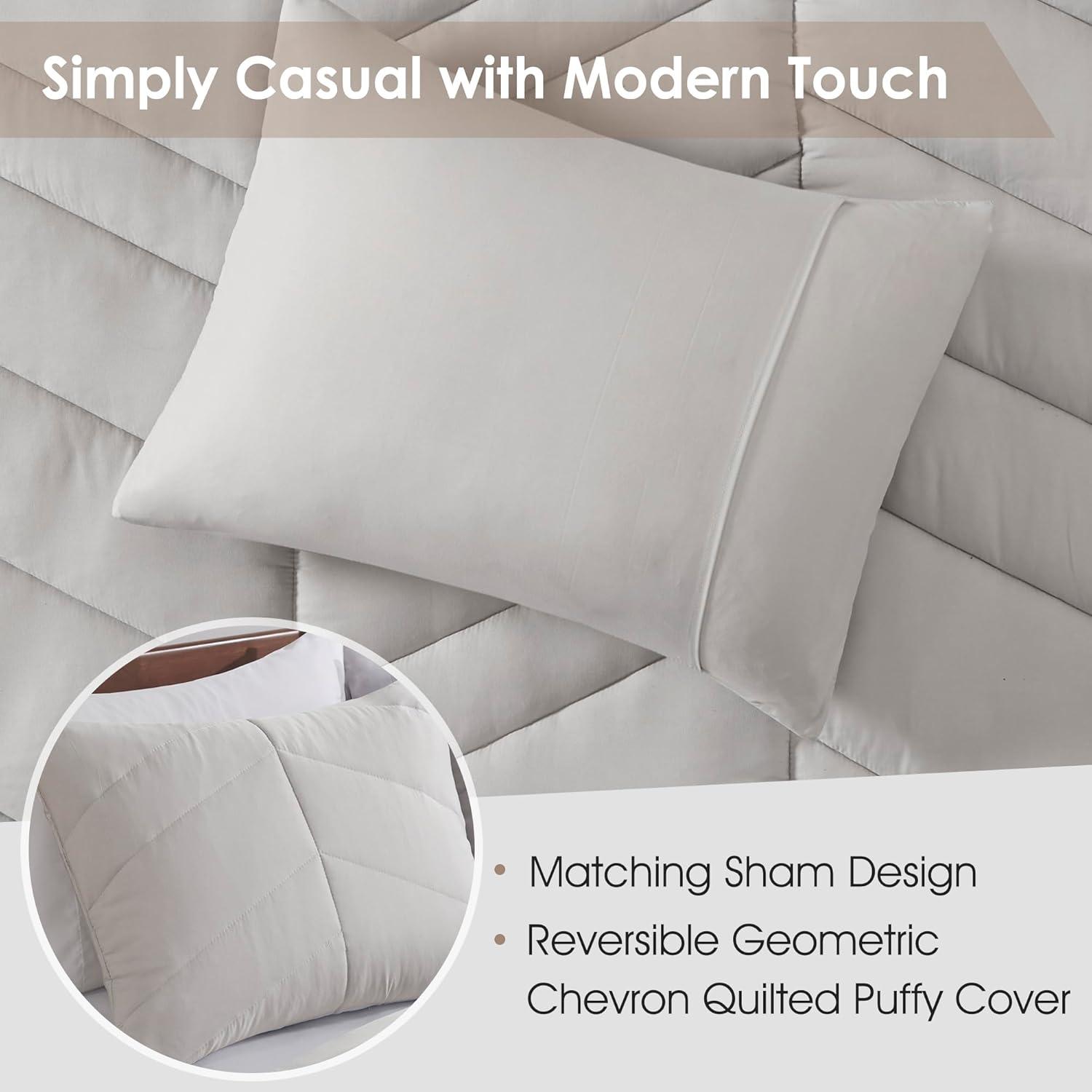 Intelligent Design Remy Quilted Chevron Comforter Set