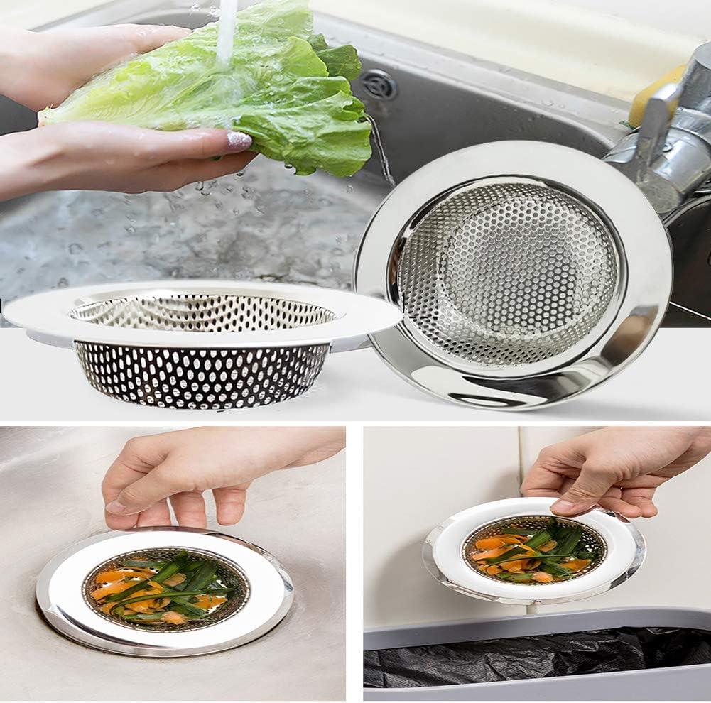 4.5 Inch Stainless Steel Kitchen Sink Strainer Basket Set