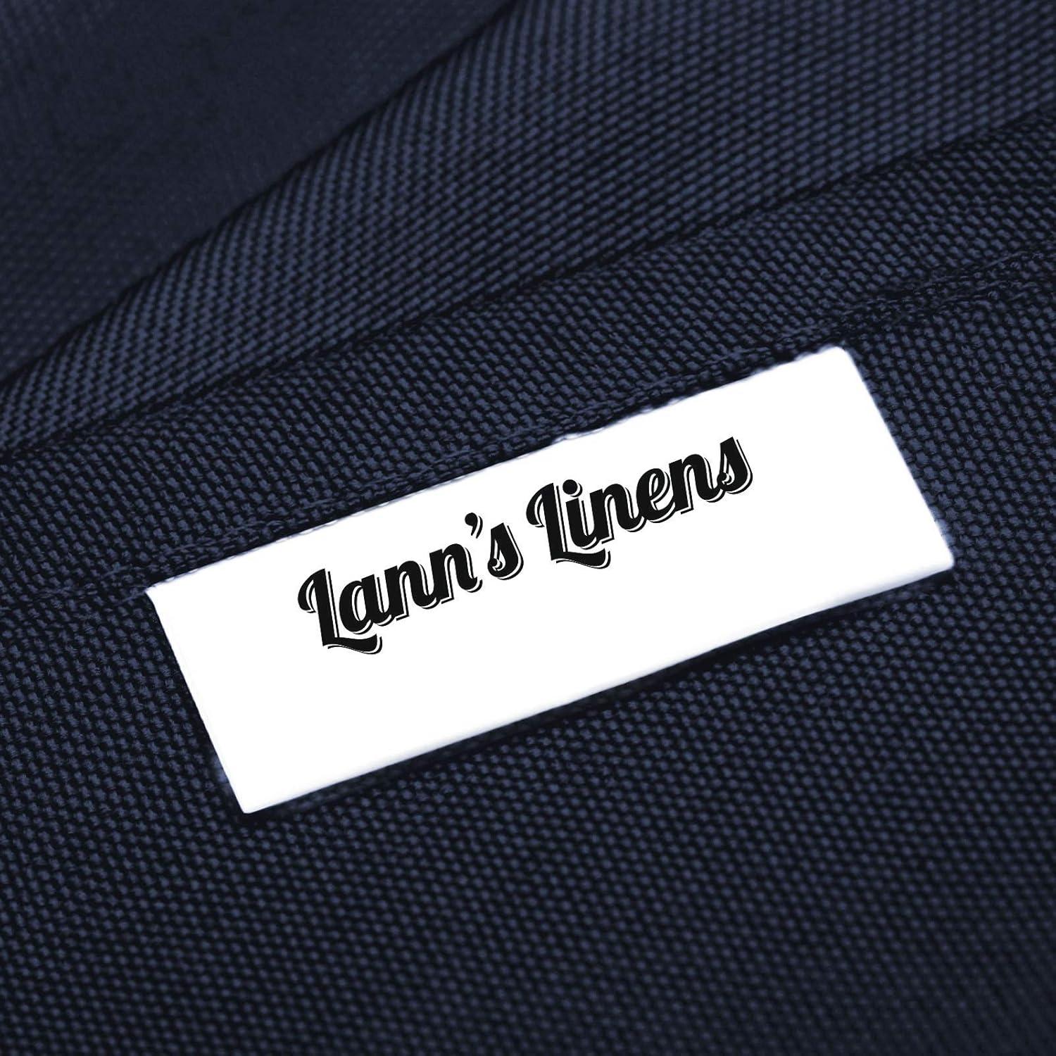 Lann's Linens Polyester Fabric Tablecloth for Wedding, Banquet, Restaurant - 70 x 120 Inch Rectangular - Navy Blue