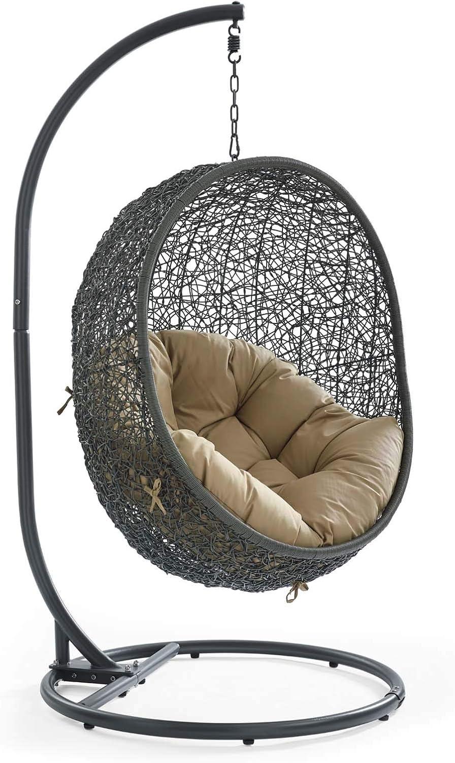 Modway Hide Outdoor Patio Swing Chair With Stand