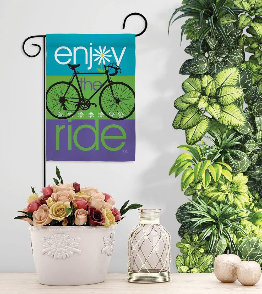 Breeze Decor 59040 Sports Bike Ride 2-Sided Impression Garden Flag - 13 x 18.5 in.