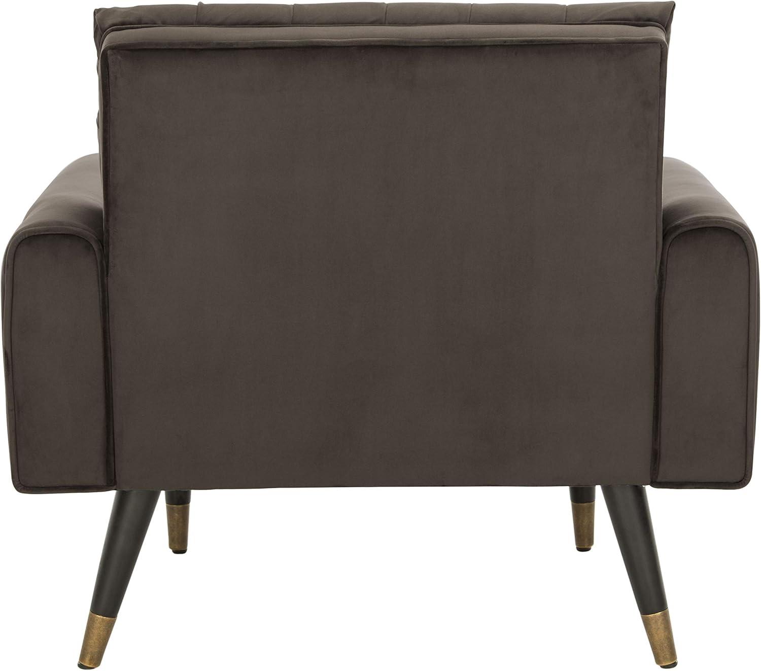 Amaris Tufted Accent Chair - ACH4503 - Shale/Black - Safavieh