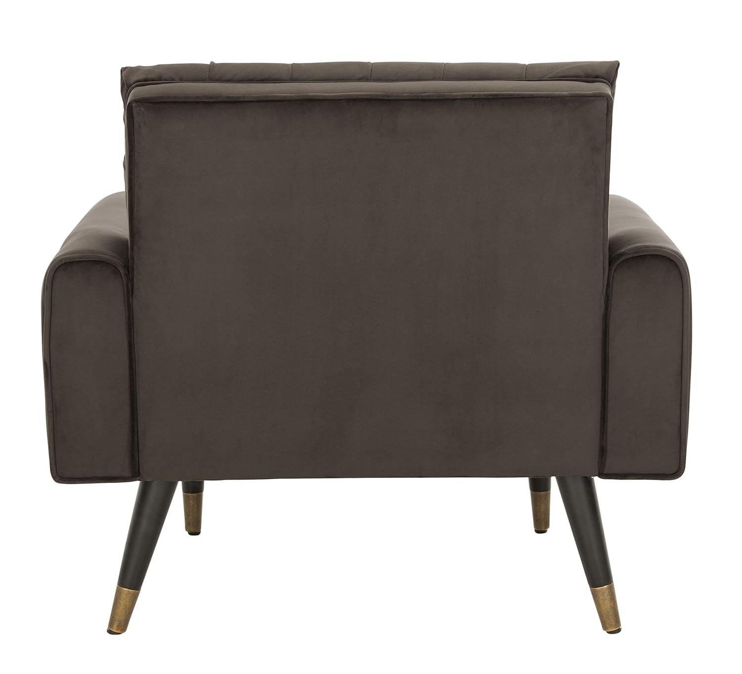 Amaris Tufted Accent Chair - ACH4503 - Shale/Black - Safavieh