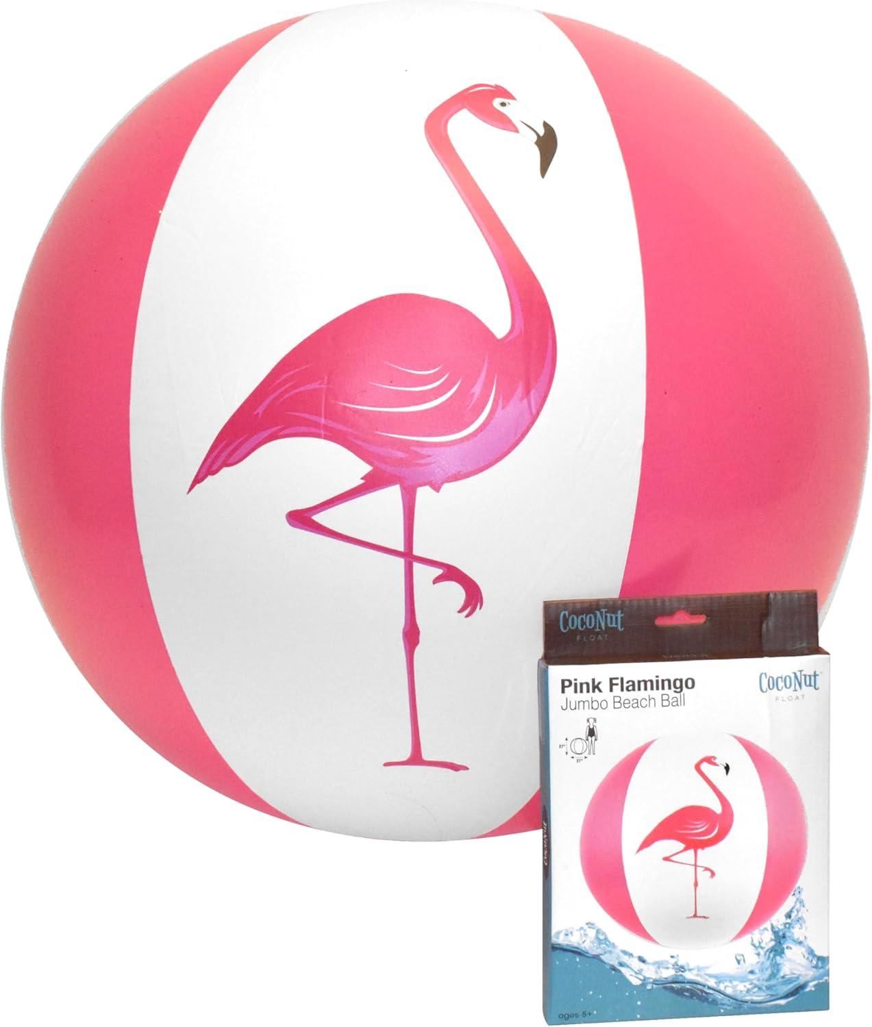 CocoNut Outdoor 27" Jumbo Beach Ball (3-Pack) - Pink Flamingo