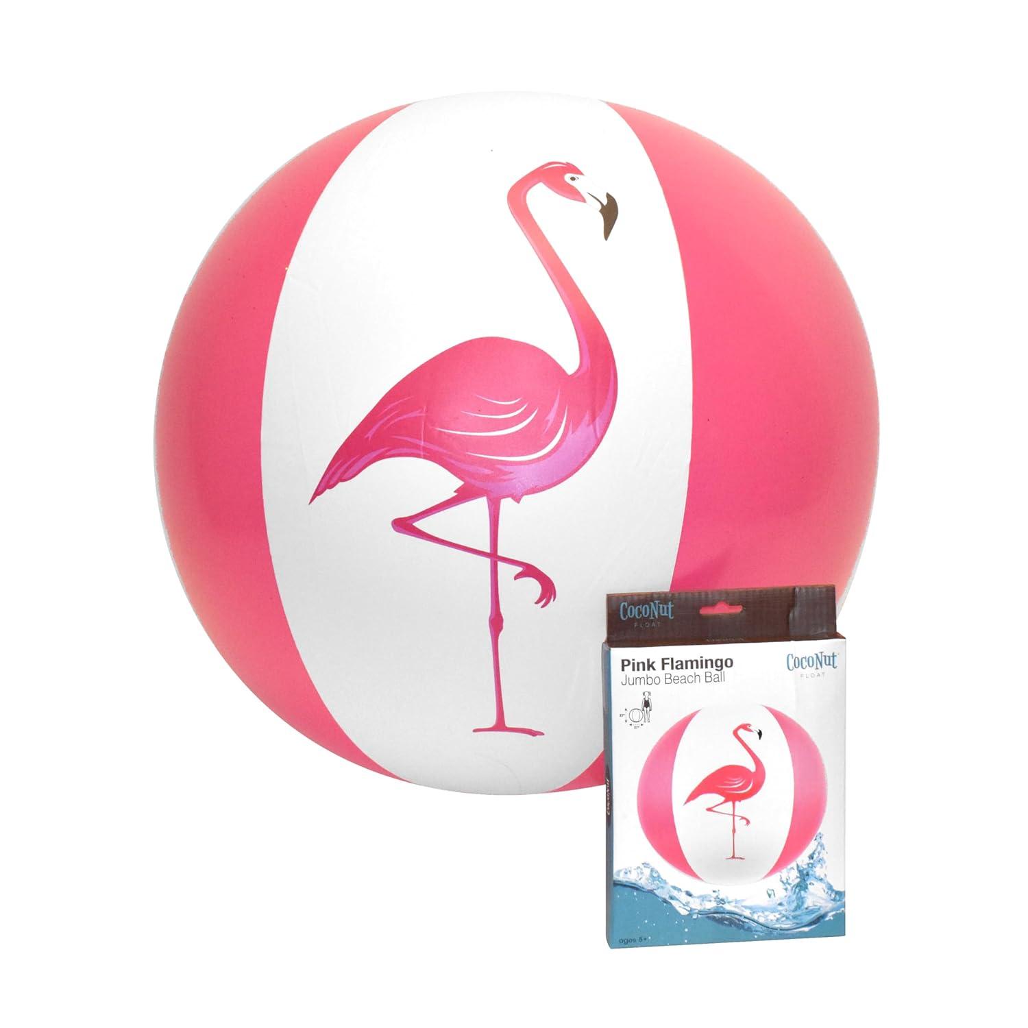 CocoNut Outdoor 27" Jumbo Beach Ball (3-Pack) - Pink Flamingo