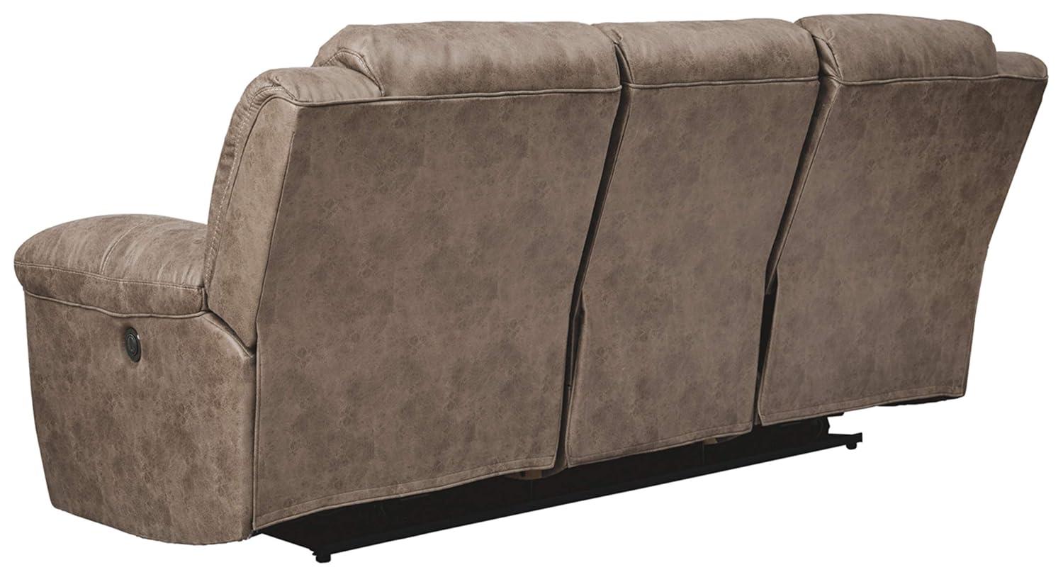Signature Design by Ashley Stoneland Reclining Sofa in Light Brown