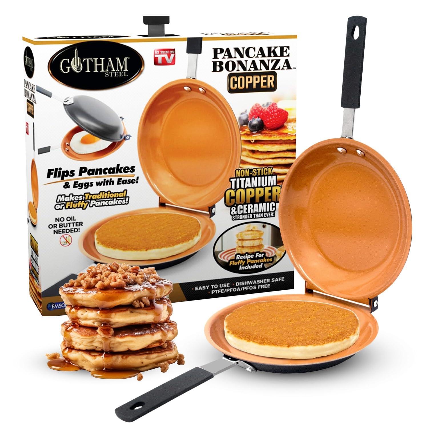 Gotham Steel Gotham Steel Nonstick Double Side Frying Pan Pancake Maker